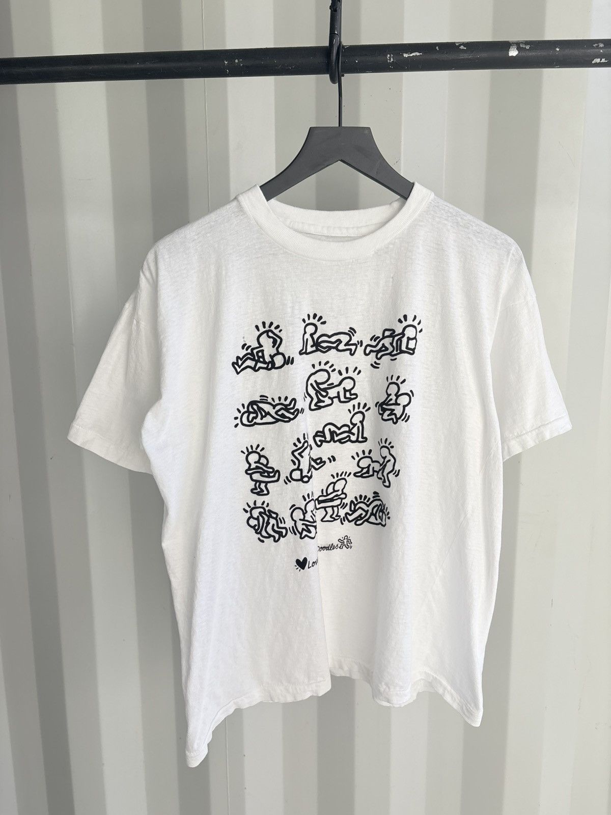 Thrashed Haring Love Sex Faded Distressed Shirt GRUNGE Band