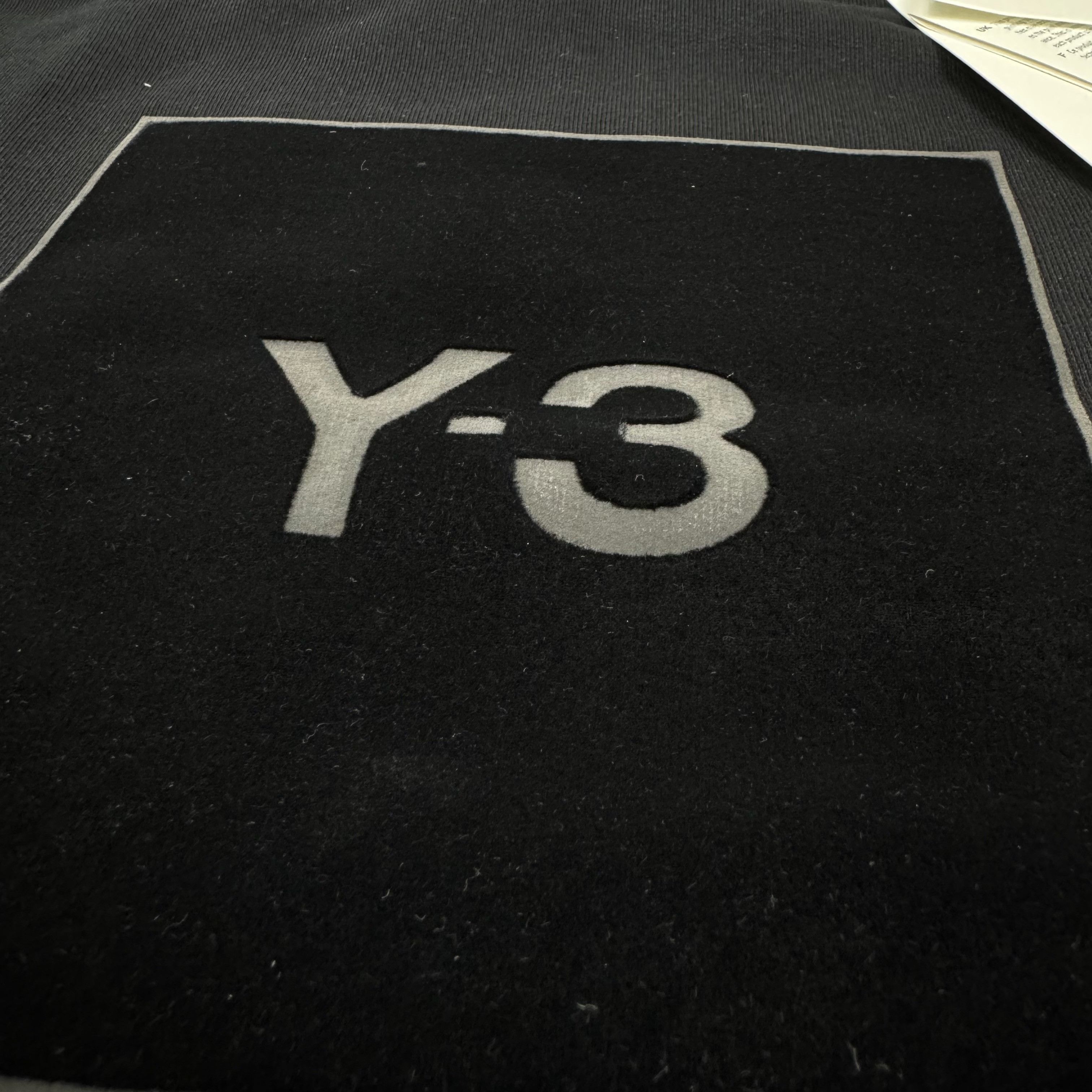 Adidas Adidas Men's Black Cotton Y-3 Square Logo Sweatshirt Small Size US S / EU 44-46 / 1 - 5 Thumbnail