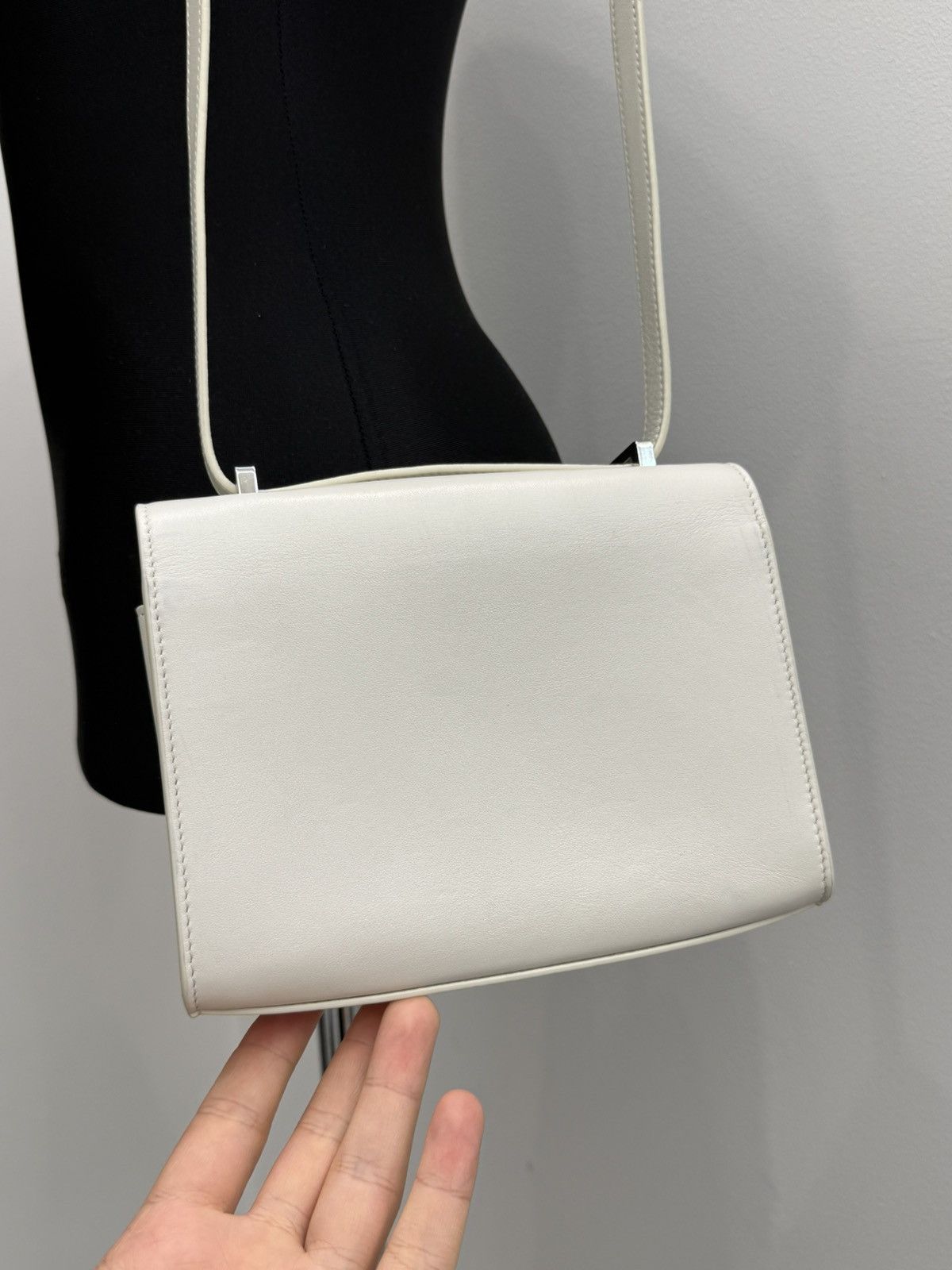 Savette Savette White Lether Shoulder Bag Size ONE SIZE - 4 Thumbnail