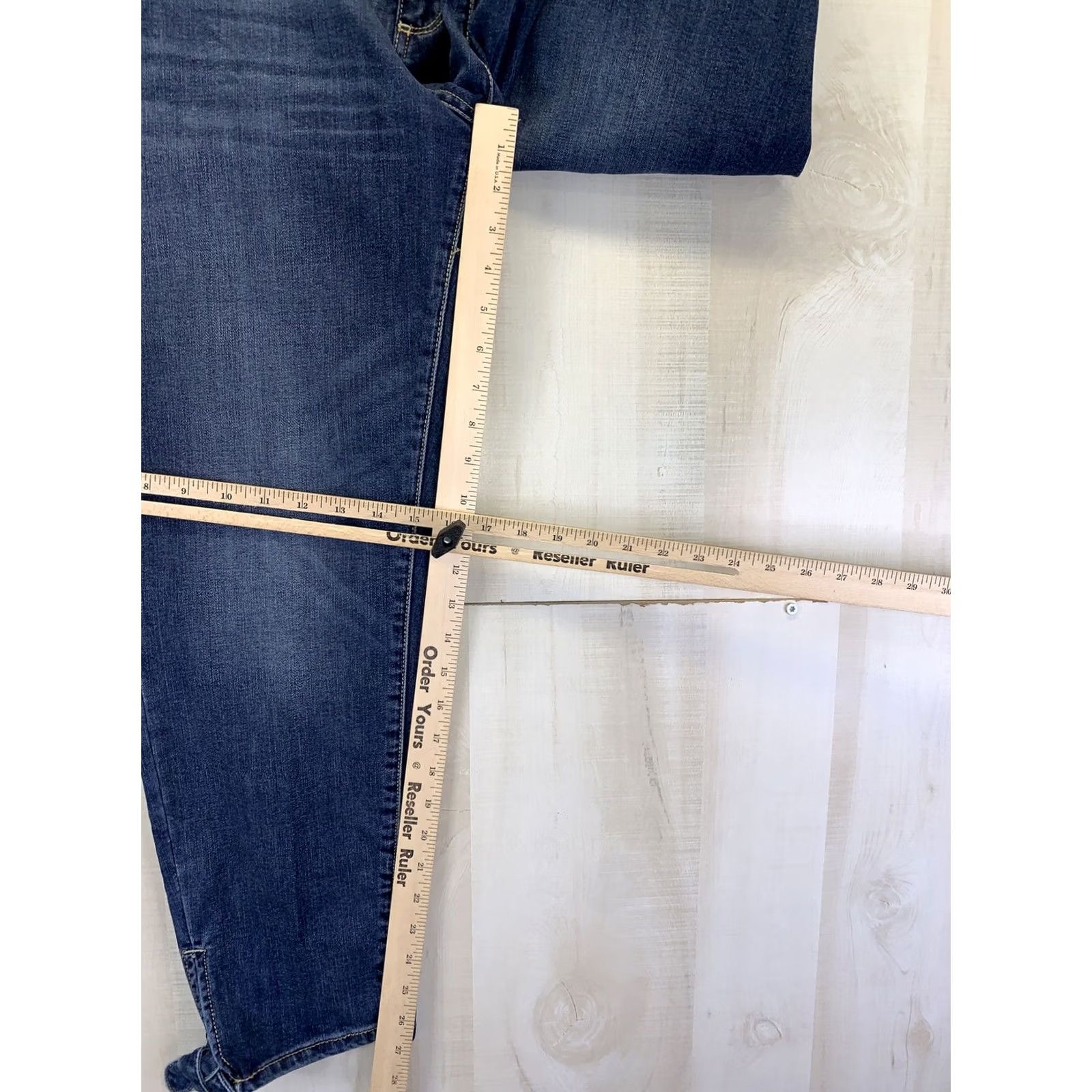 Vintage St. John's Bay Jeans Womens 16W Skinny Ankle Mid Rise Stretch Denim Blue 16w-NWT-10246 Size 38" / US 16 / IT 52 - 4 Thumbnail