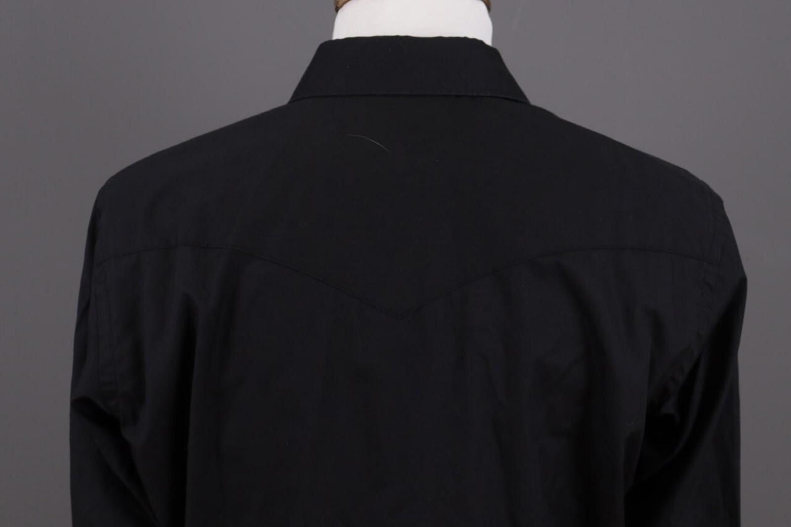 Wrangler Vintage Wrangler Black USA Long Tails Shirt Size 17 / 33 Size US M / EU 48-50 / 2 - 10 Thumbnail
