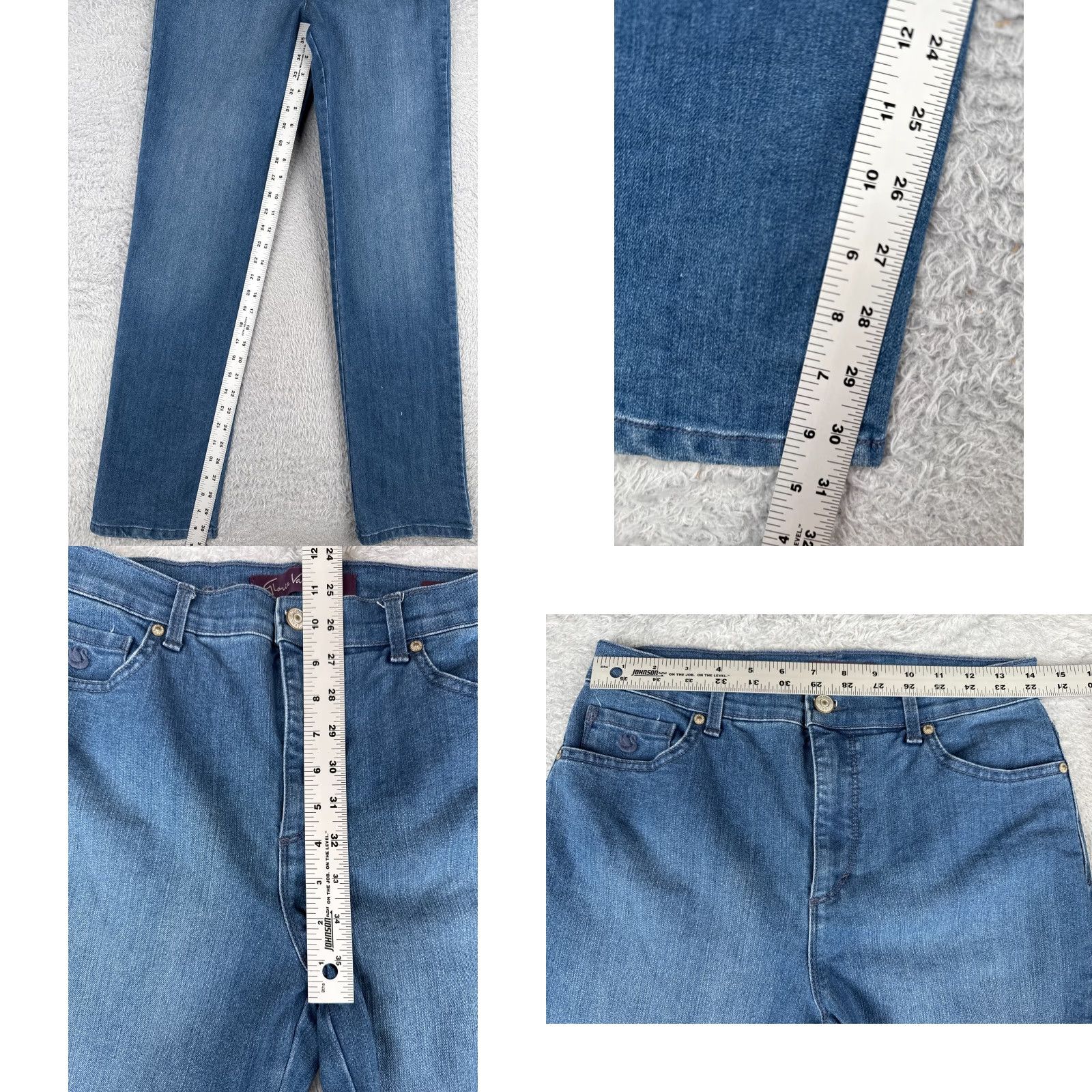 Gloria Vanderbilt Gloria Vanderbilt Jeans Womens 6 Blue Denim Amanda Straight Leg High Rise 28x31 Size 28" / US 6 / IT 42 - 8 Thumbnail