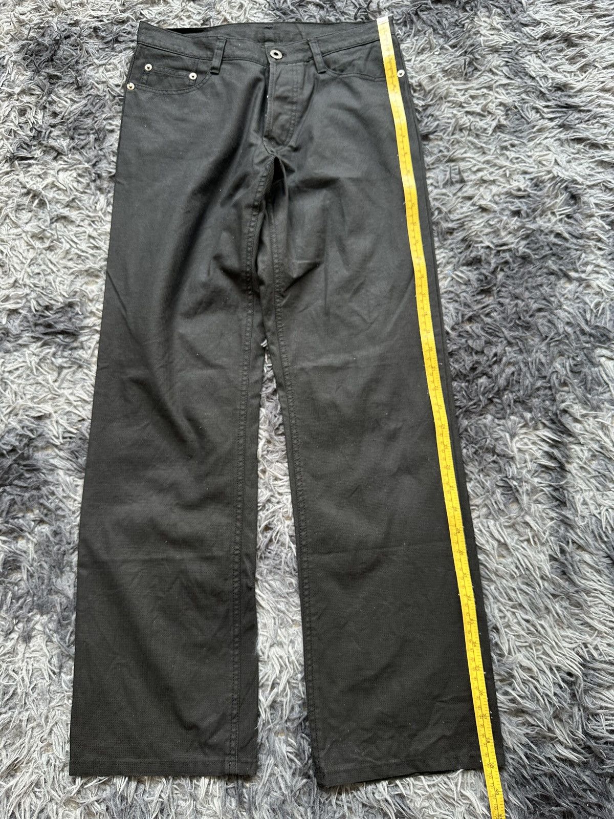 5351 POUR LES HOMMES 90’s 5351 black avantgarde microcord waxed jeans Size US 30 / EU 46 - 13 Thumbnail