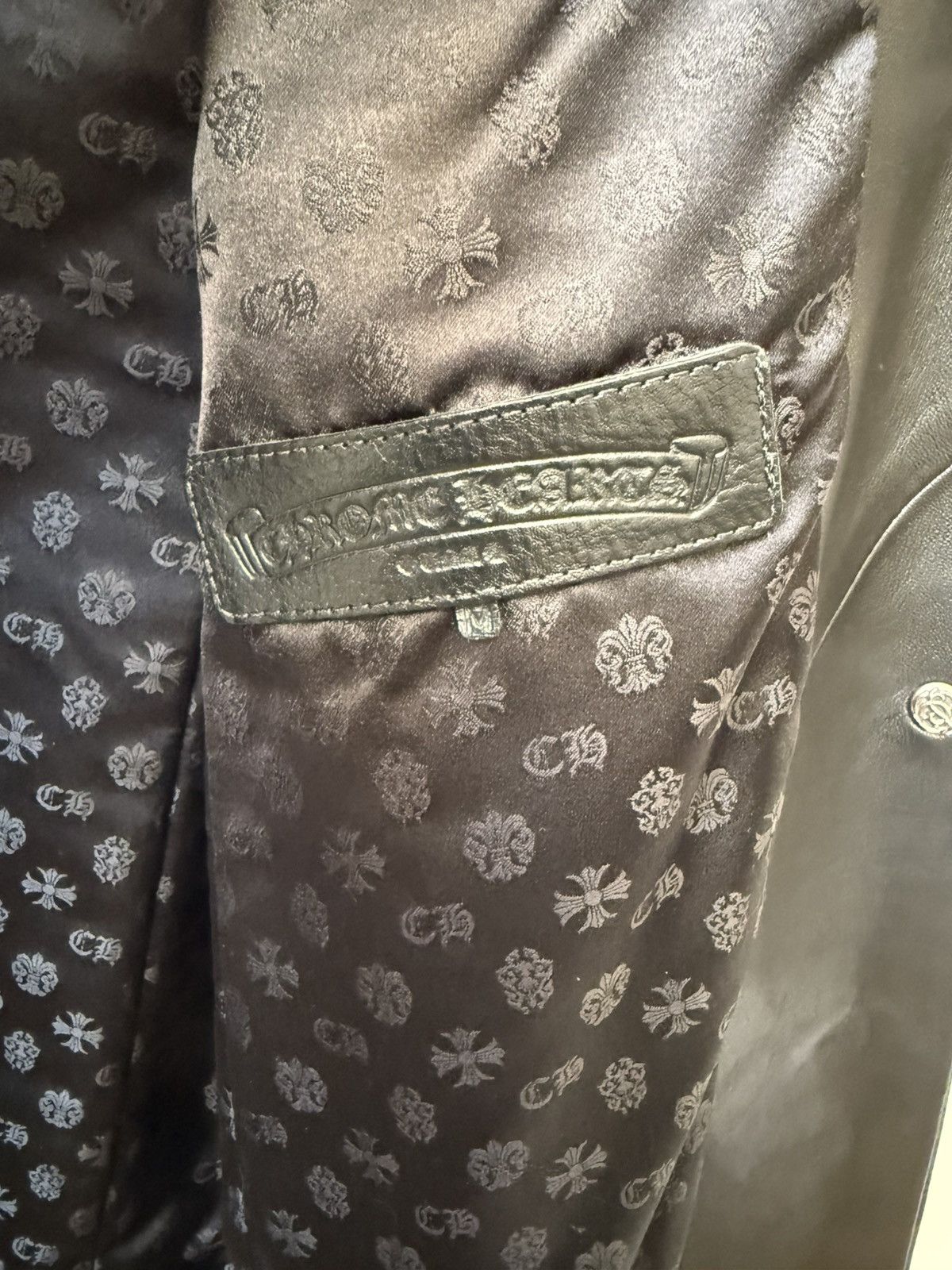 Chrome Hearts Chrome Hearts Black Leather Trench Size US M / EU 48-50 / 2 - 4 Thumbnail