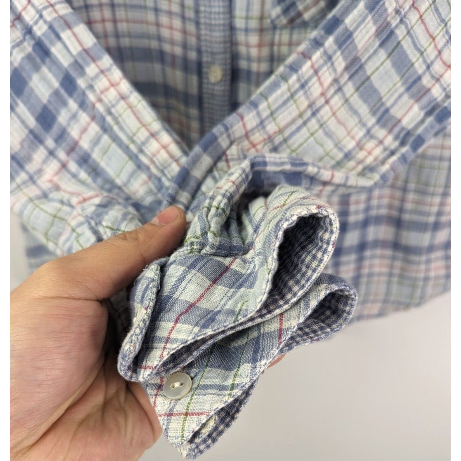 J. Jill J Jill Plaid Double Cloth Cotton Gauze Tunic Blouse Button Shirt Size Small Size S / US 4 / IT 40 - 3 Thumbnail