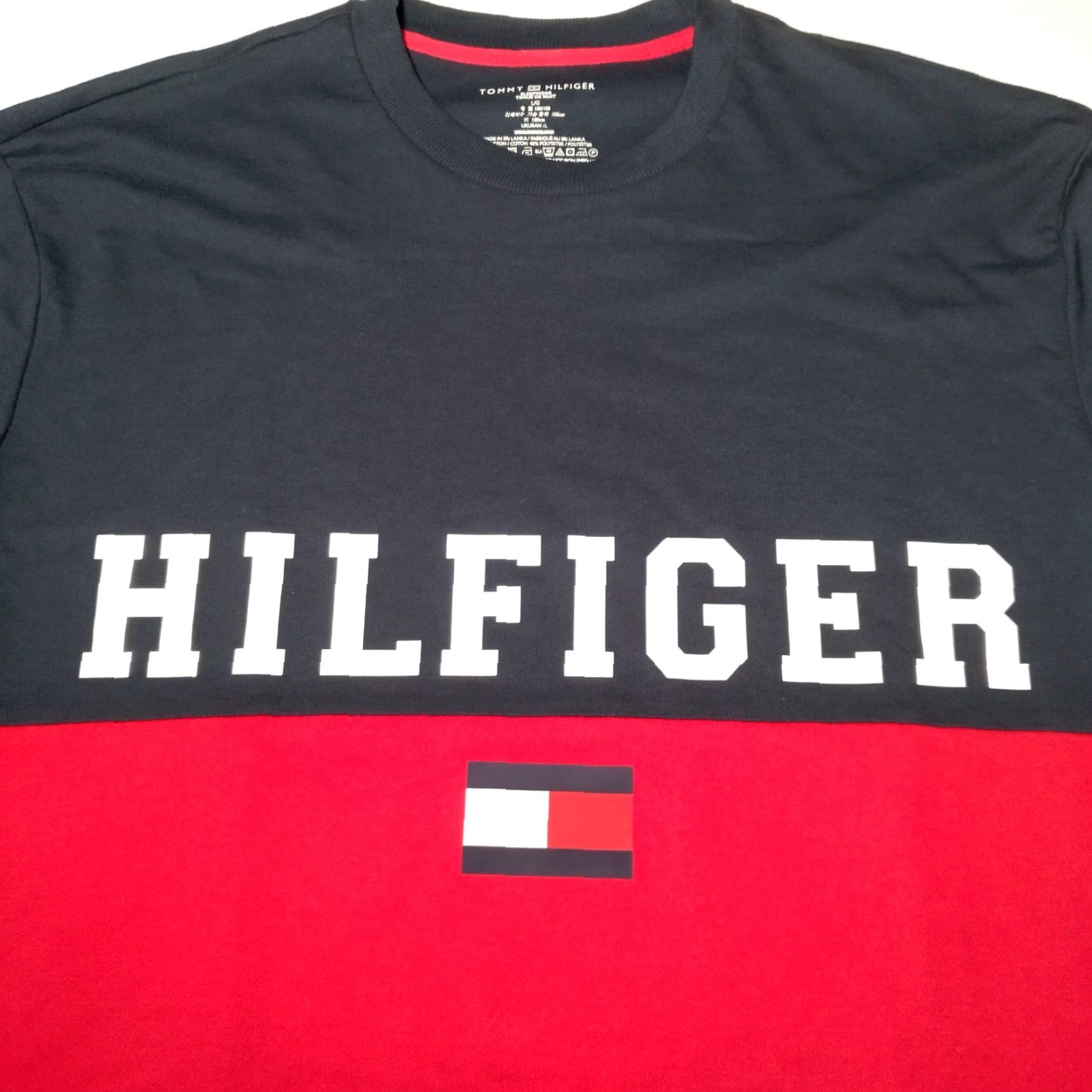 Tommy Hilfiger VINTAGE Tommy Hilfiger Shirt Me L Long Sleeve Red Blue Knit Top Sleepwear NEW Size US L / EU 52-54 / 3 - 3 Thumbnail