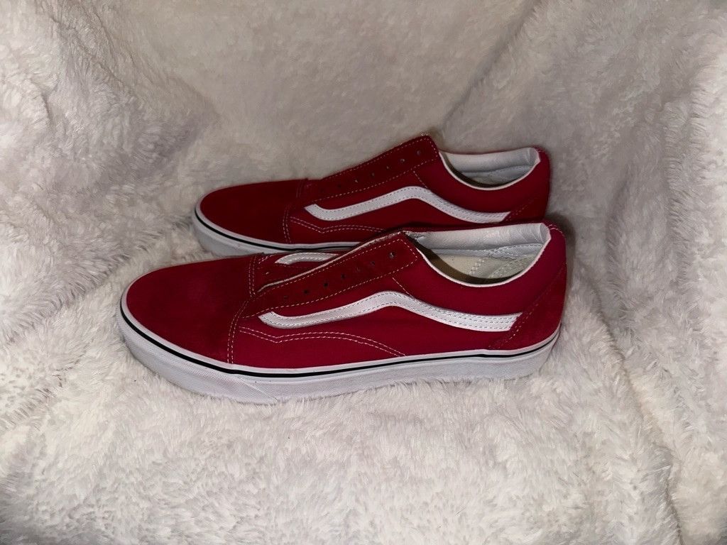 Vans Men's Vans Red Sneakers Size 11.5 Size US 11.5 / EU 44-45 - 2 Thumbnail