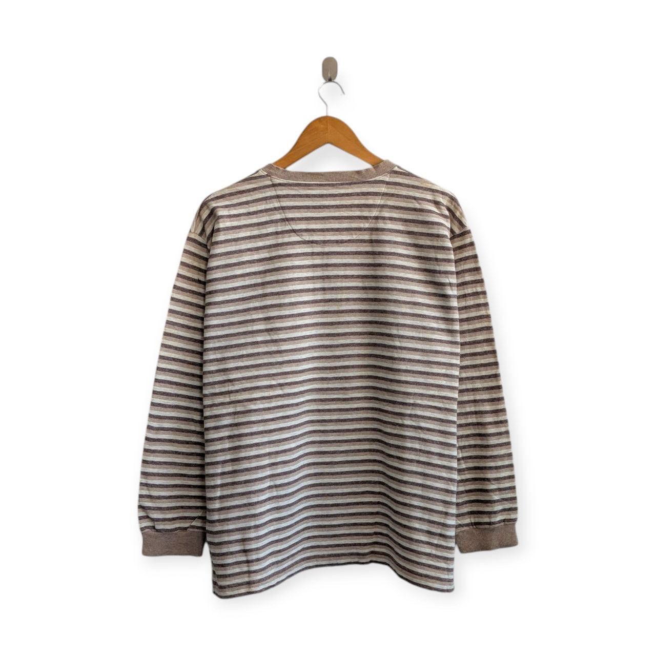 Celine vintage CELINE stripe stripes long sleeve pocket Size US L / EU 52-54 / 3 - 2 Thumbnail