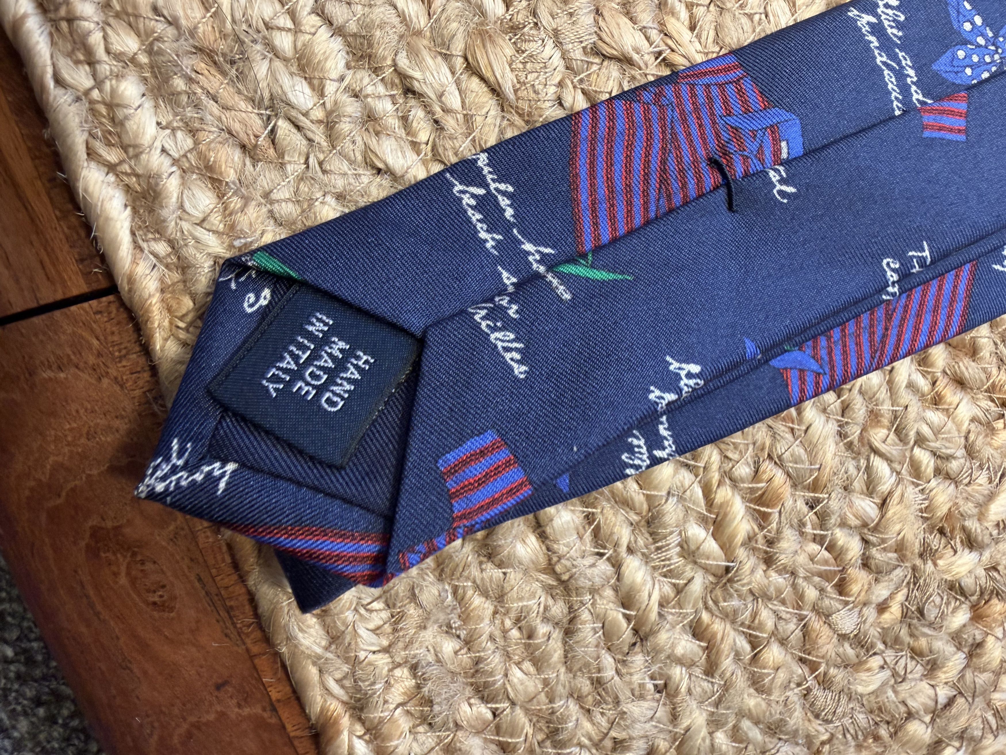 Polo Ralph Lauren New Polo Ralph Lauren Vintage Graphic Tie Silk Italy Size ONE SIZE - 5 Thumbnail