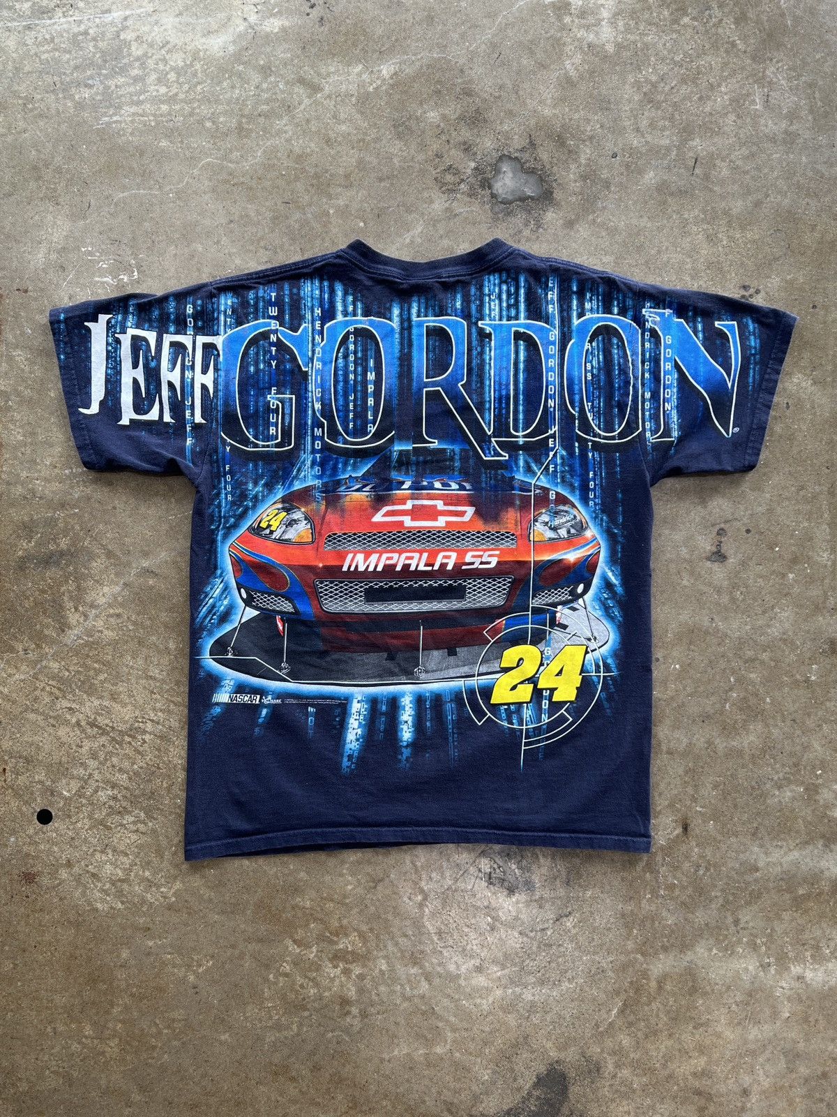 NASCAR Vintage 2006 Matrix Y2K NASCAR AOP Jeff Gordon Tee Large Size US L / EU 52-54 / 3 - 5 Thumbnail