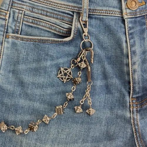 Japanese Brand 66cm Dice Skull Pant Chain Size ONE SIZE - 1 Thumbnail