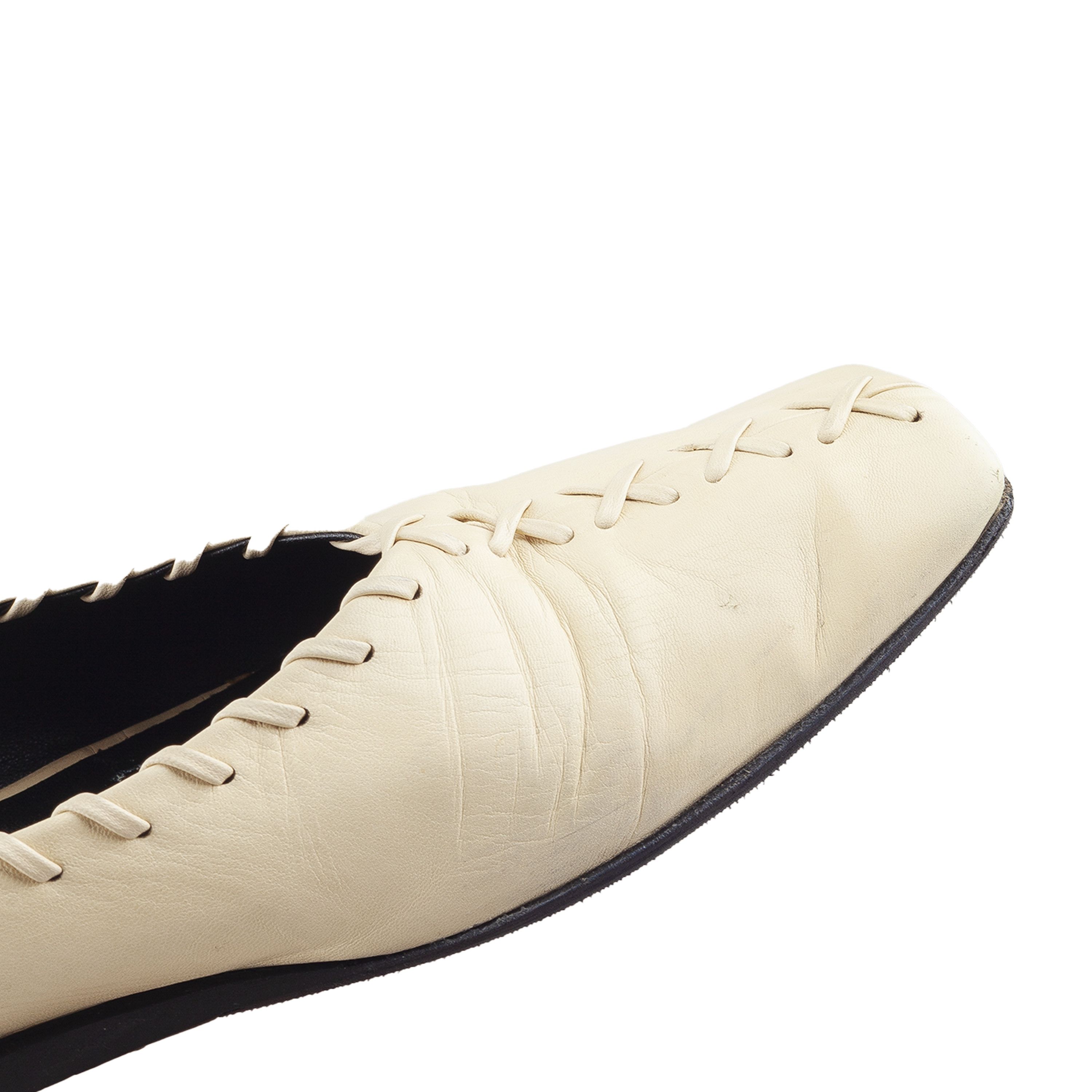 Jil Sander JIL SANDER Leather Ballet Beige Flats (39 IT/40 EU) Size US 9 / IT 39 - 12 Thumbnail
