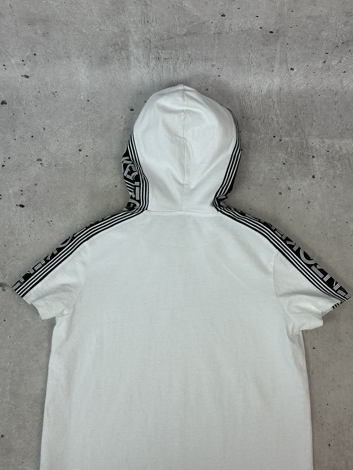 Kenzo × Vintage Kenzo Printed White Hooded Short Sleeve T-shirt Size US S / EU 44-46 / 1 - 9 Thumbnail