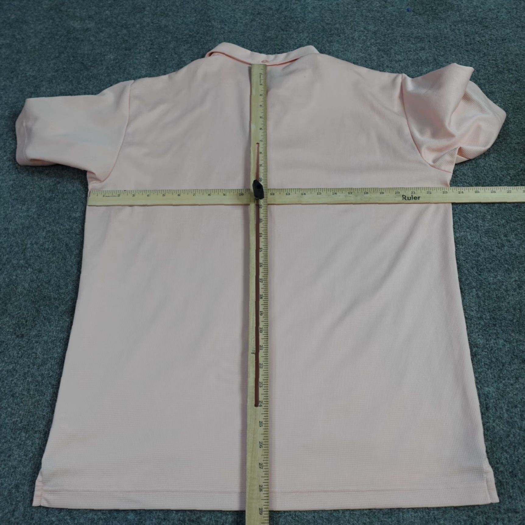 Lindbergh J. Lindberg Mens Polo Shirt L Pink Solid Performance Golf Embroidered Short Sleeve Collared Shirt Mens Size US L / EU 52-54 / 3 - 7 Thumbnail