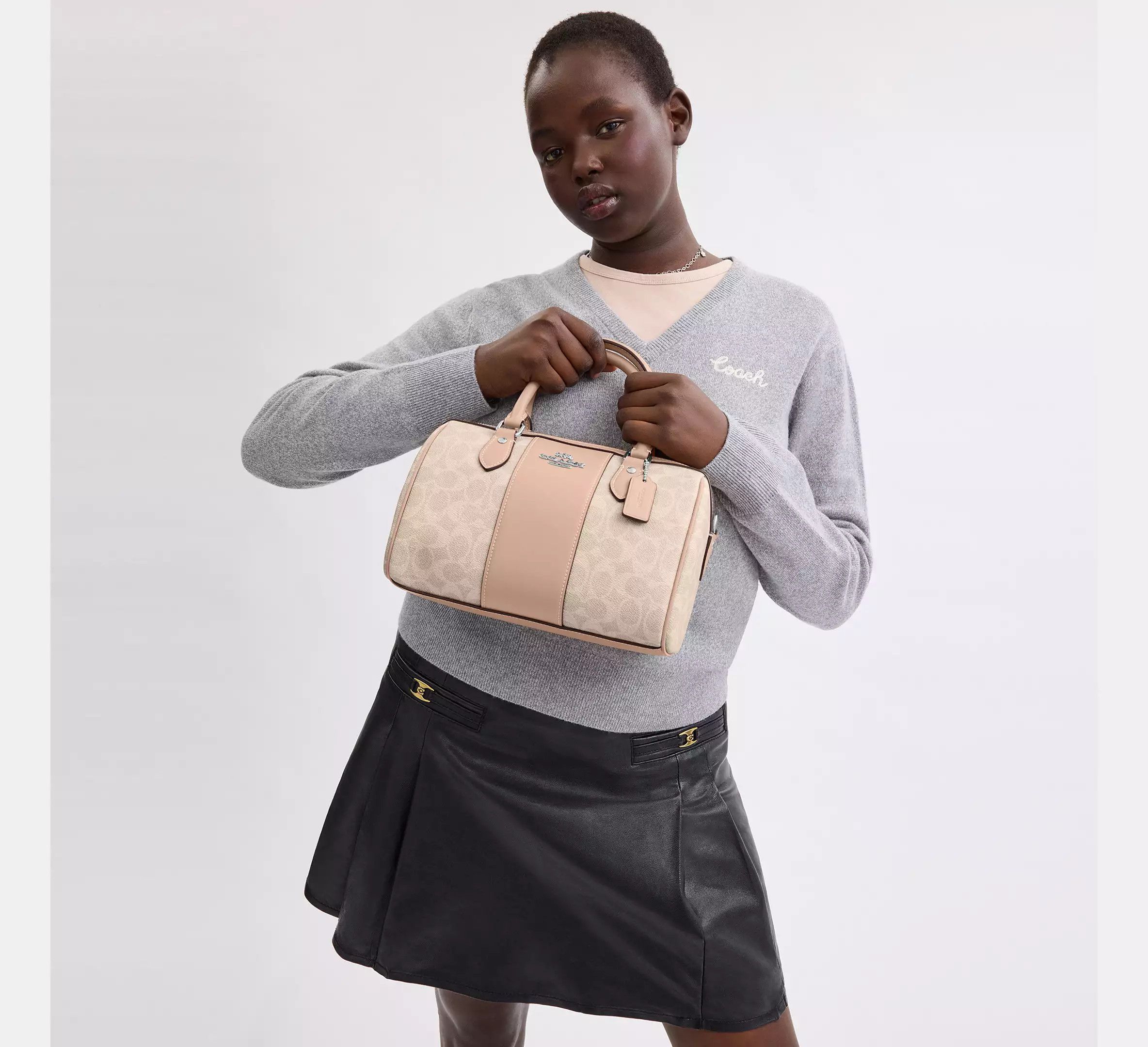 Coach Rowan Satchel Bag In Signature Canvas CW376 Size ONE SIZE - 3 Thumbnail