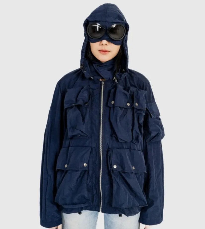 Japanese Brand 💥Casual mod navy blue Goggle jacket Size US L / EU 52-54 / 3 - 6 Thumbnail