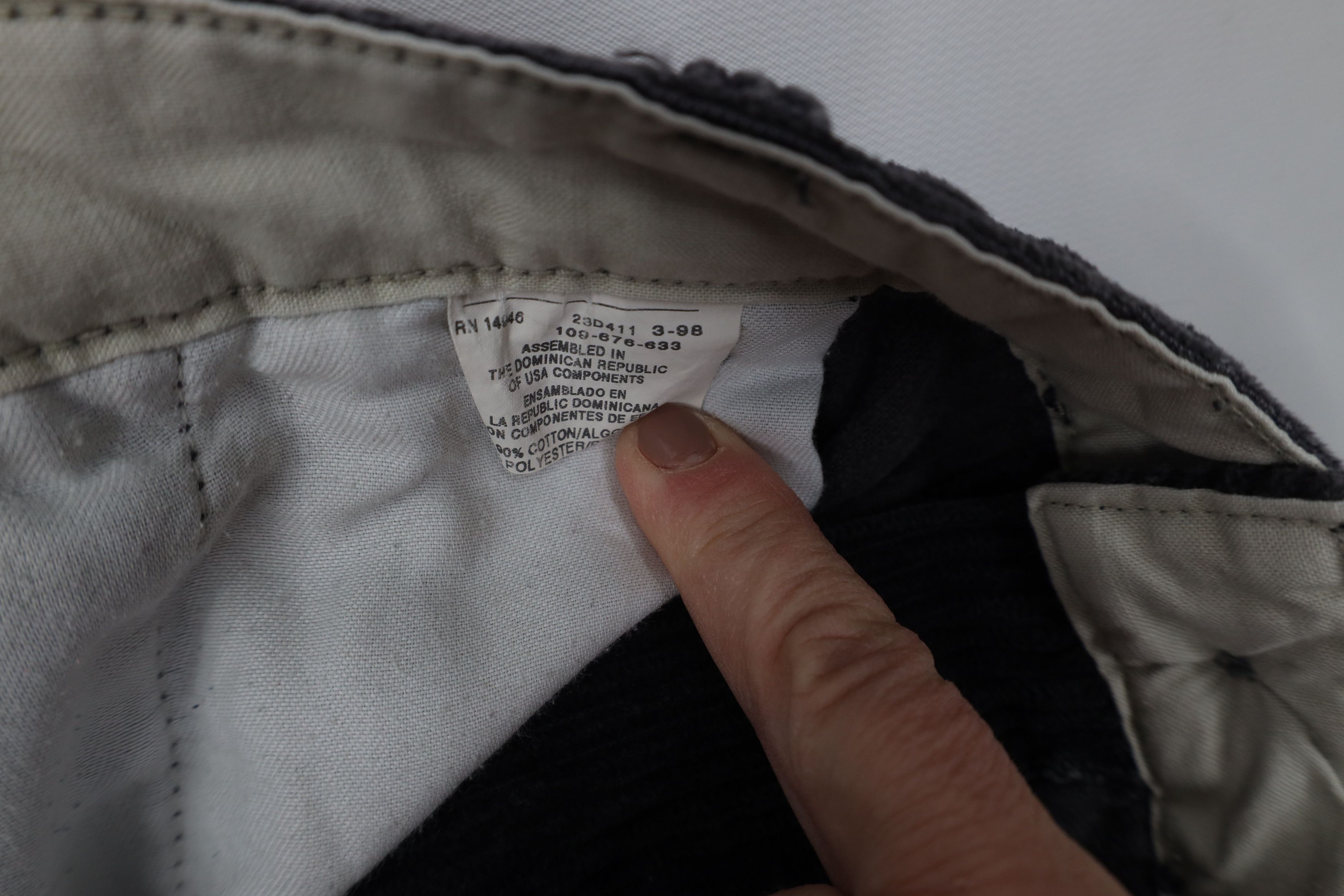 Vintage Vintage 90s Streetwear Wide Leg Corduroy Chino Pants Gray Size US 34 / EU 50 - 7 Thumbnail