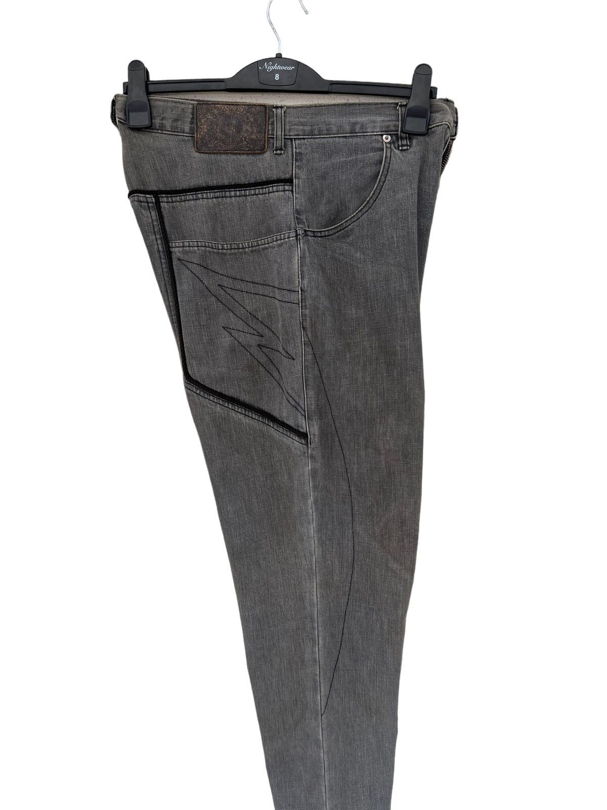 Swagger Vintage MANIFEST GELW Japan Dirty Mud Grey Denim Jeans Size US 31 - 23 Thumbnail