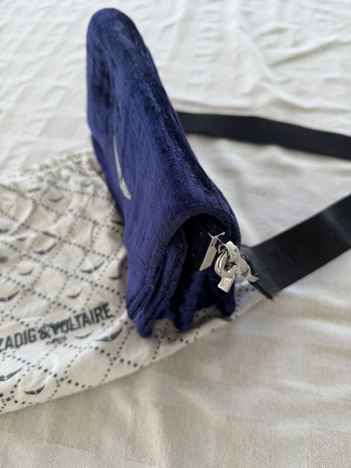 Zadig & Voltaire Zadig & Voltaire Blue Velvet Wing Bag Size ONE SIZE - 2 Thumbnail