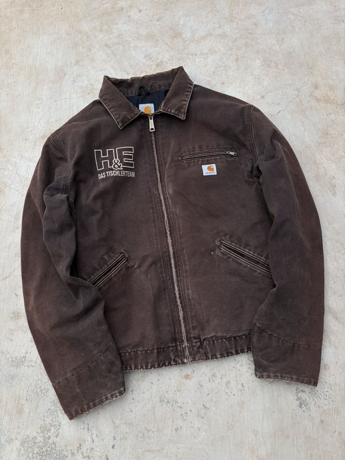 Carhartt Vintage 00s Carhartt Detroit Jacket European DKB Size US L / EU 52-54 / 3 - 5 Thumbnail