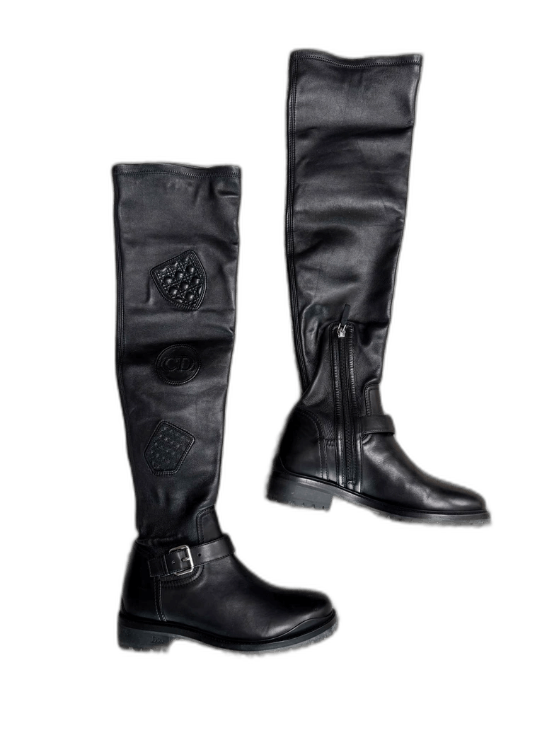 Dior Dior Over-the-Knee Boots Size 37 Size US 6 / IT 36 - 1 Thumbnail