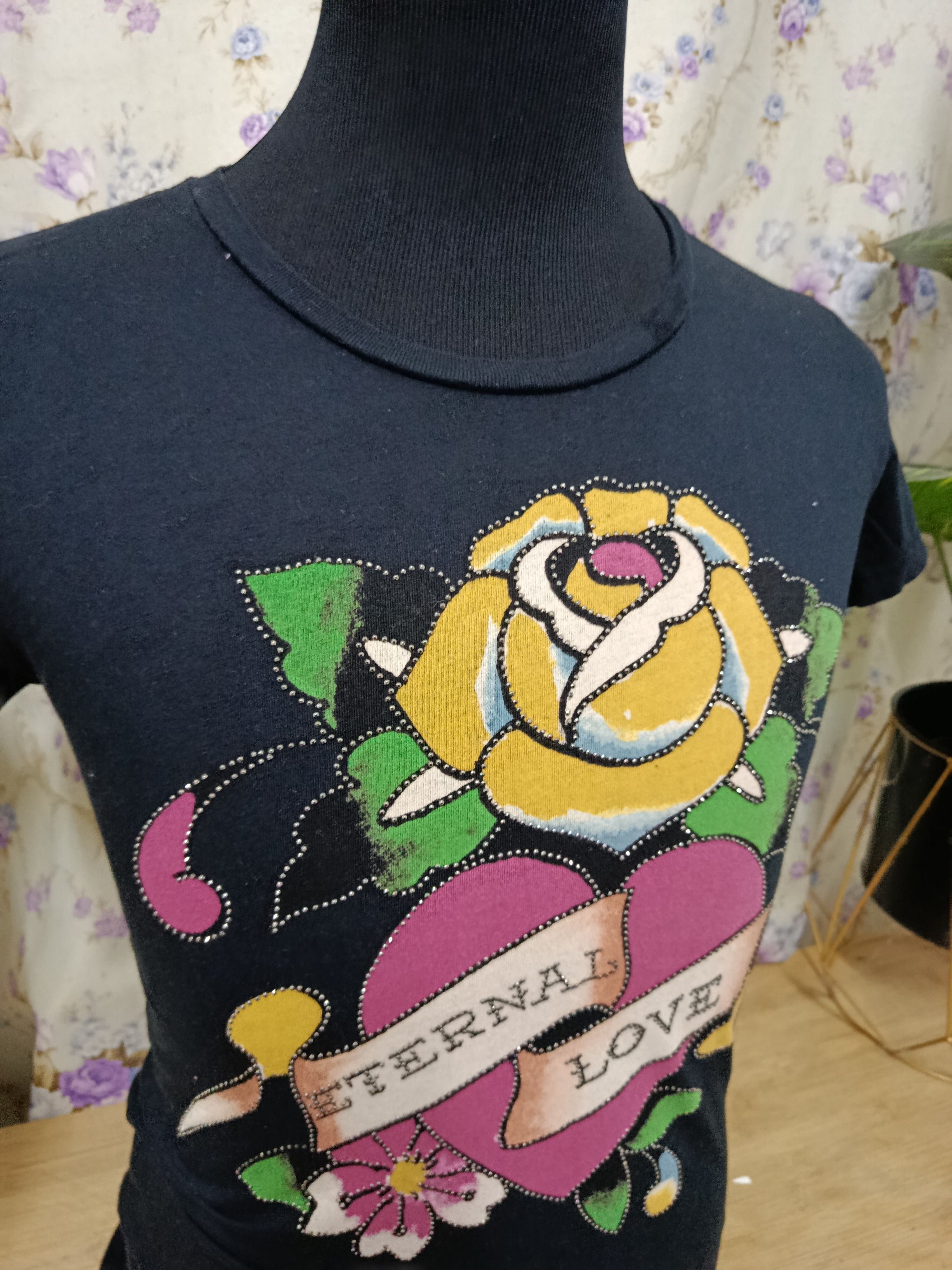 Christian Audigier Ed Hardy Eternal Love T-shirt Size S / US 4 / IT 40 - 3 Thumbnail