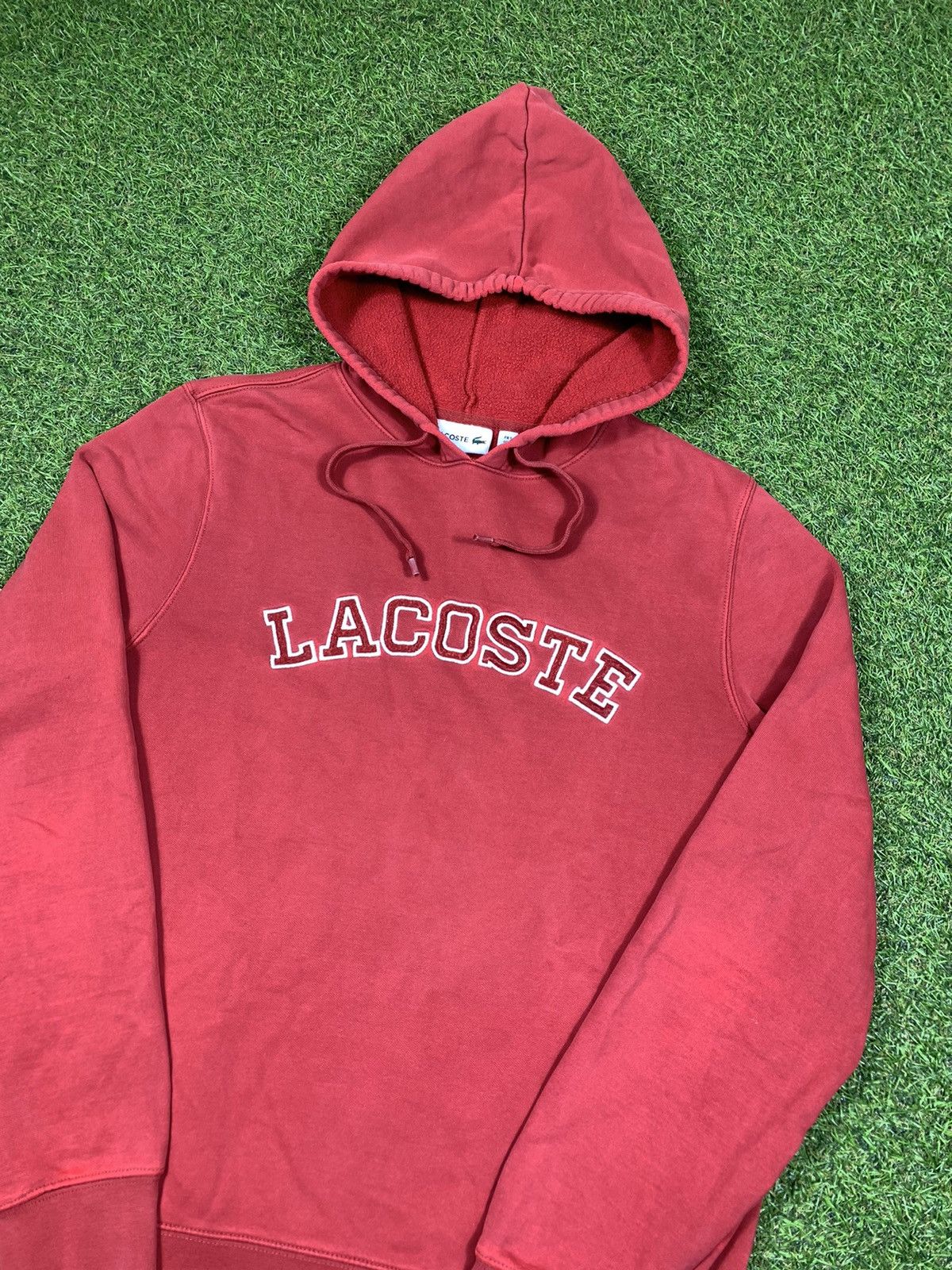Lacoste × Vintage Vintage Lacoste hoodie sun faded big logo streetwear size L Size US L / EU 52-54 / 3 - 2 Thumbnail