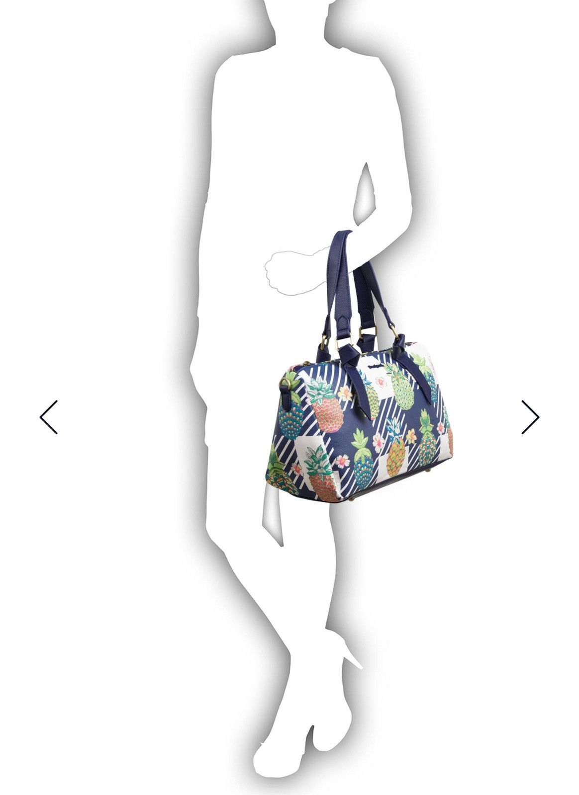 Designer Desigual borsa donna, fantasia blu su fondo bianco Size ONE SIZE - 12 Thumbnail