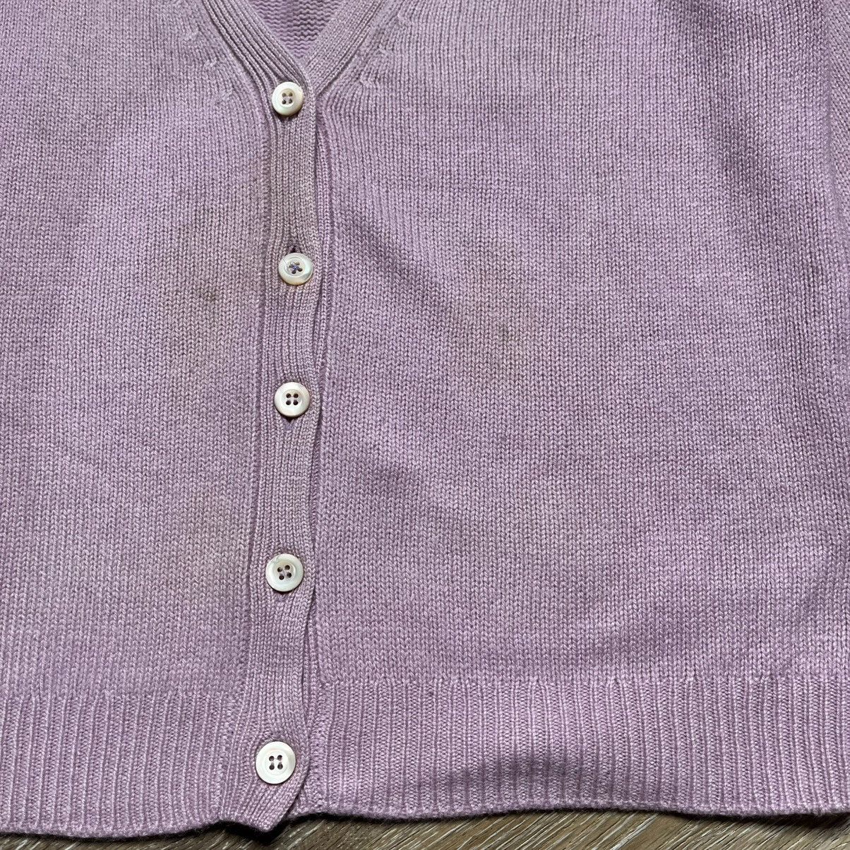Prada vintage purple prada cashmere cardigan Size S / US 4 / IT 40 - 3 Thumbnail
