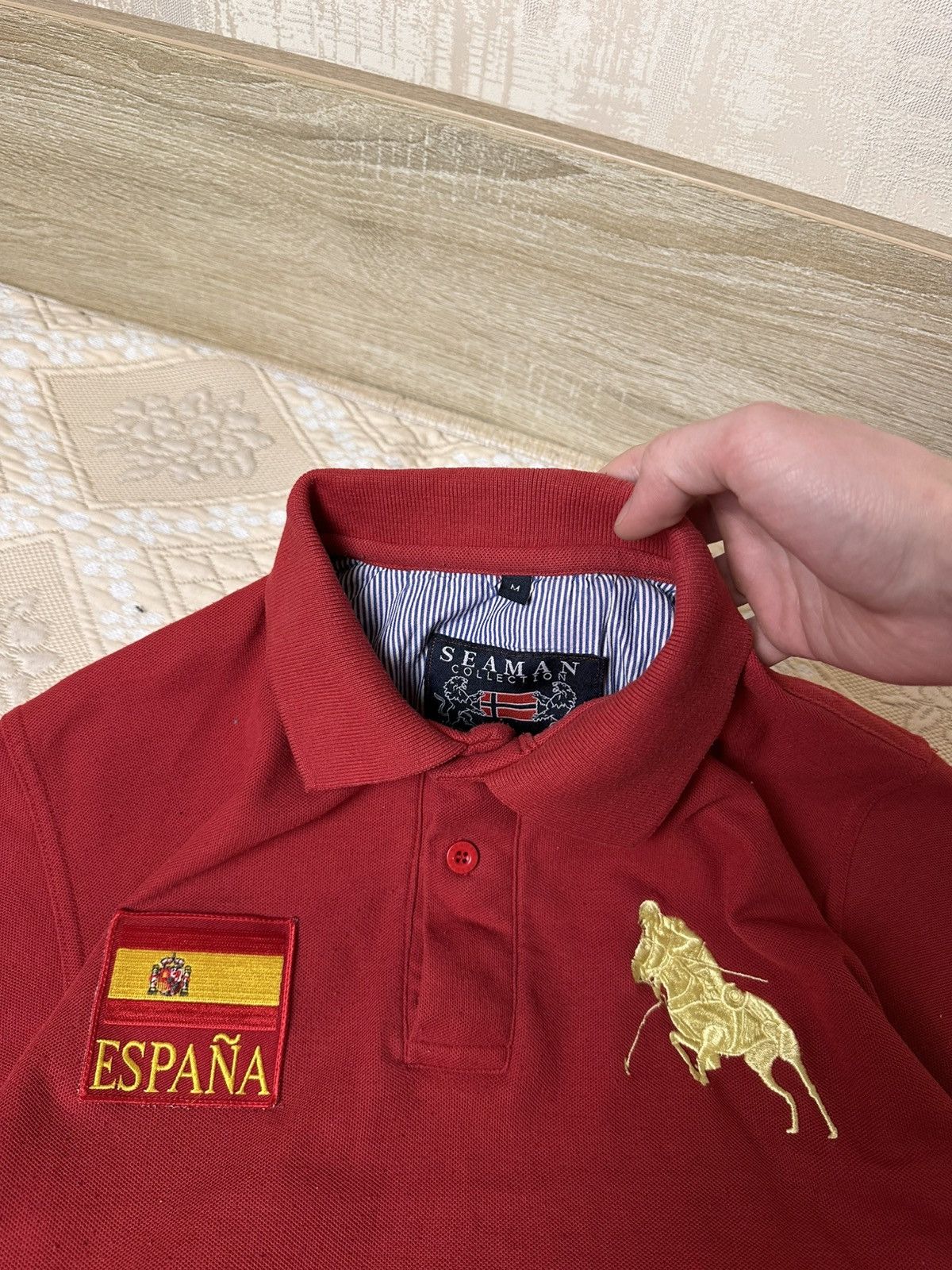 Vintage 🔥 Rare Spain Y2K Chief Keef Style Polo T Shirt Rugby Italy Size US M / EU 48-50 / 2 - 3 Thumbnail