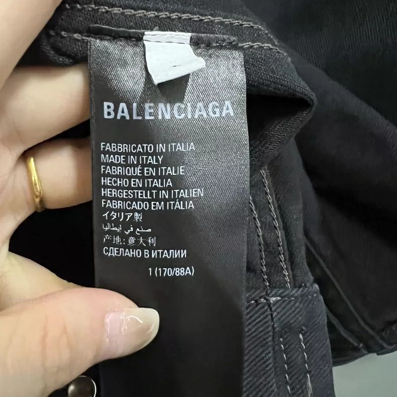 Balenciaga Balenciaga Black Denim Hoodie Size US S / EU 44-46 / 1 - 4 Thumbnail