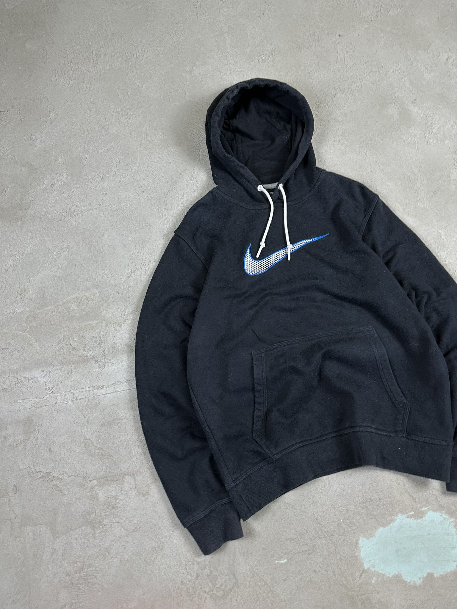 Nike Vintage Y2k Nike Centre Swoosh Logo Boxy Sweatshirt Hoodie Size US M / EU 48-50 / 2 - 2 Thumbnail
