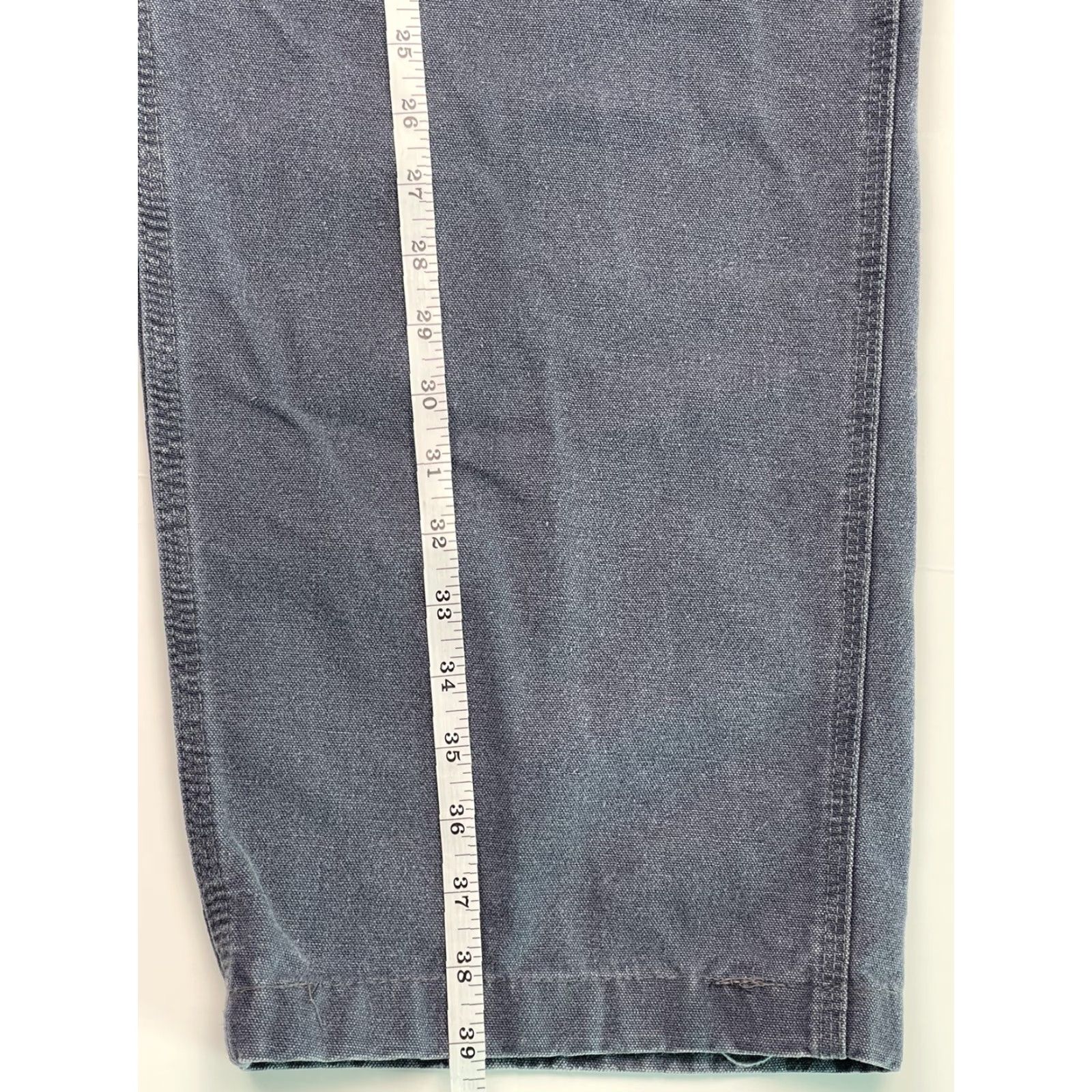 Carhartt VINTAGE Carhartt B11 Carpenter Duck Canvas Pants 40x32 Blue Workwear Mens Size US 40 / EU 56 - 7 Thumbnail