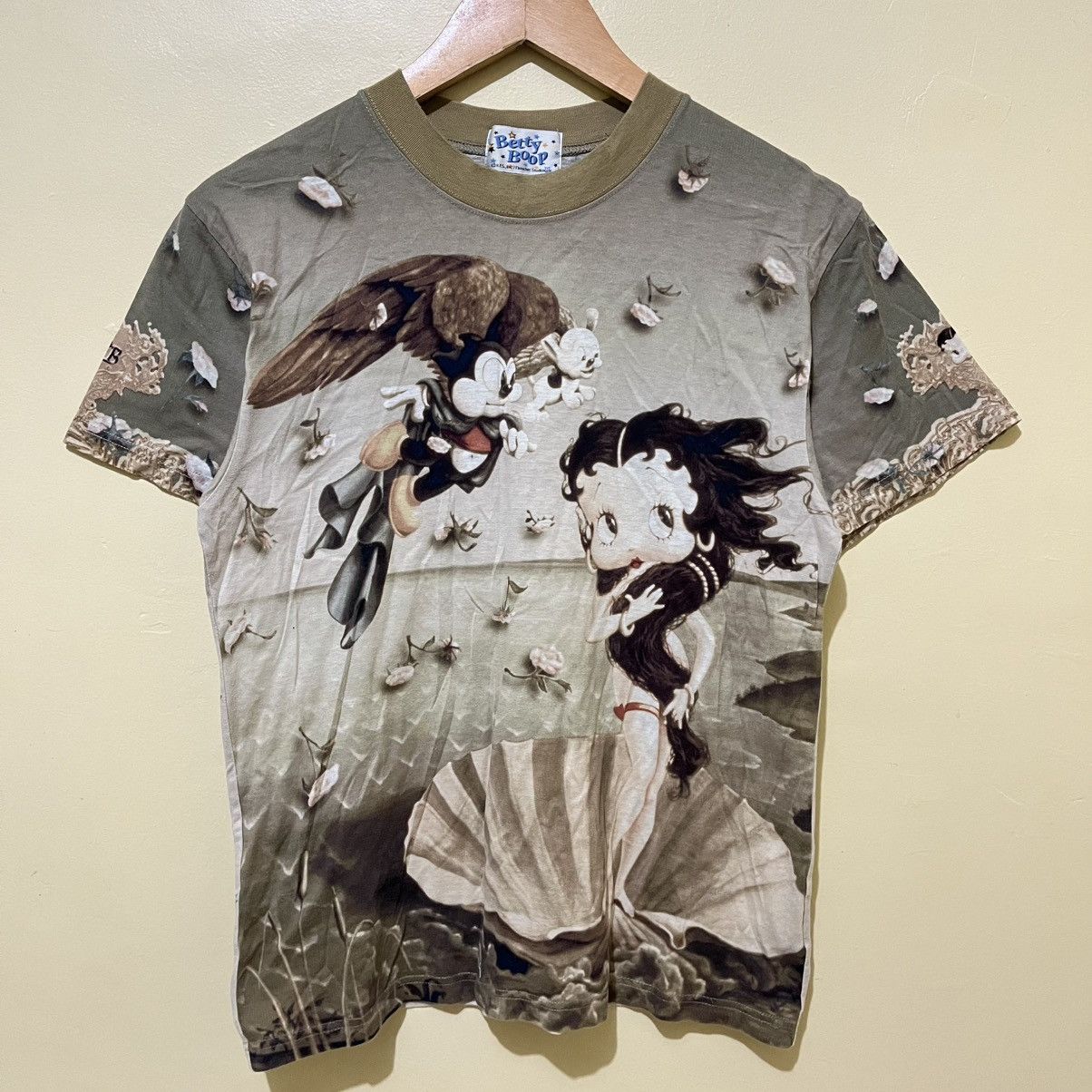 Vintage VINTAGE BETTY BOOP - BIRTH OF VENUS AOP TEE Size S / US 4 / IT 40 - 1 Thumbnail