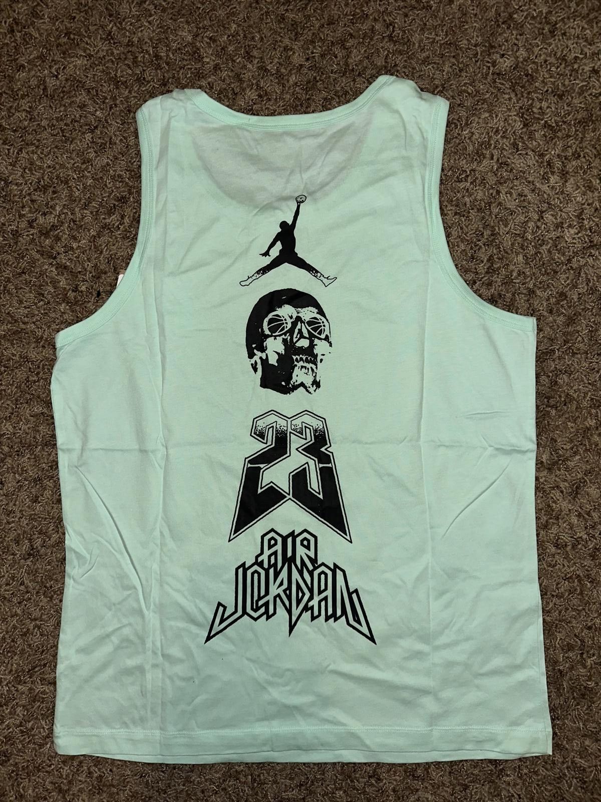 Designer Air Jordan Men’s 23 Flight Skull Teal Tank Top Sample Size US M / EU 48-50 / 2 - 2 Thumbnail
