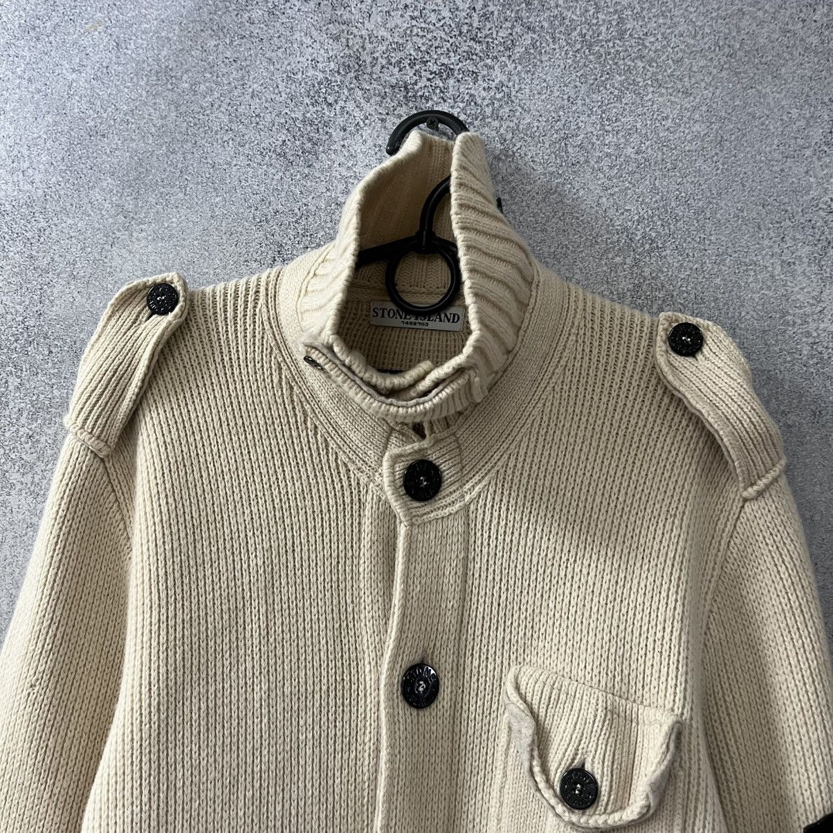 Stone Island Stone Island Cardigan Knit Wool Sweater Jacket Size XL Size US XL / EU 56 / 4 - 4 Thumbnail