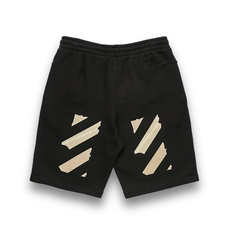 Off-White o1rshd1 Tape Arrows Sweatshorts in Black Size US 36 / EU 52 - 2 Thumbnail