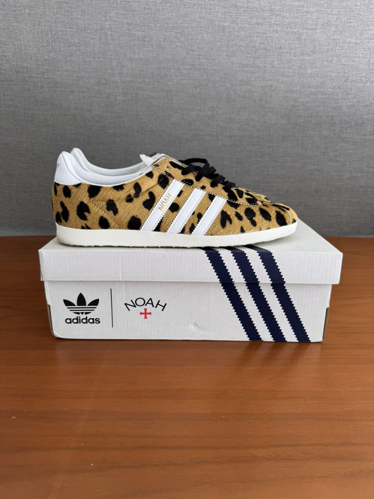 Adidas x Noah Gazelle OG – Leopard Pony Hair – Size 8.5 –