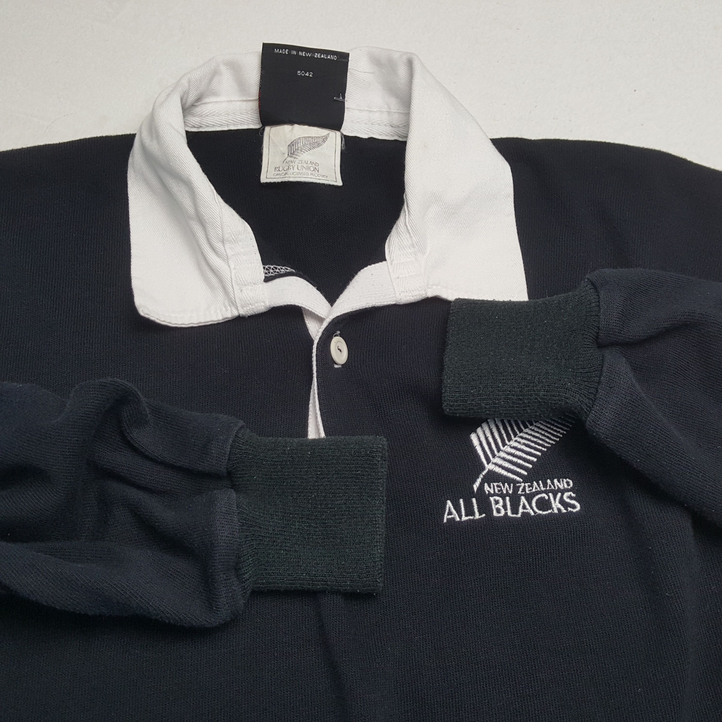 All Blacks × Canterbury of New Zealand × Vintage CANTERBURRY OF NEW ZEALAND All Blacks Long Sleeve Polos Size US L / EU 52-54 / 3 - 7 Thumbnail