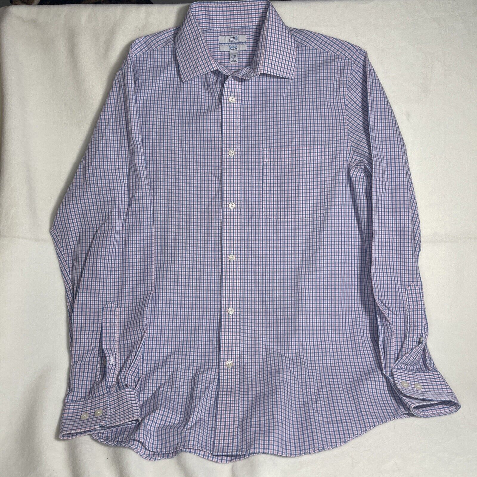 Croft & Barrow Croft & Barrow Shirt, Men's 15.5 34/35, Blue White, Striped Size US L / EU 52-54 / 3 - 1 Thumbnail