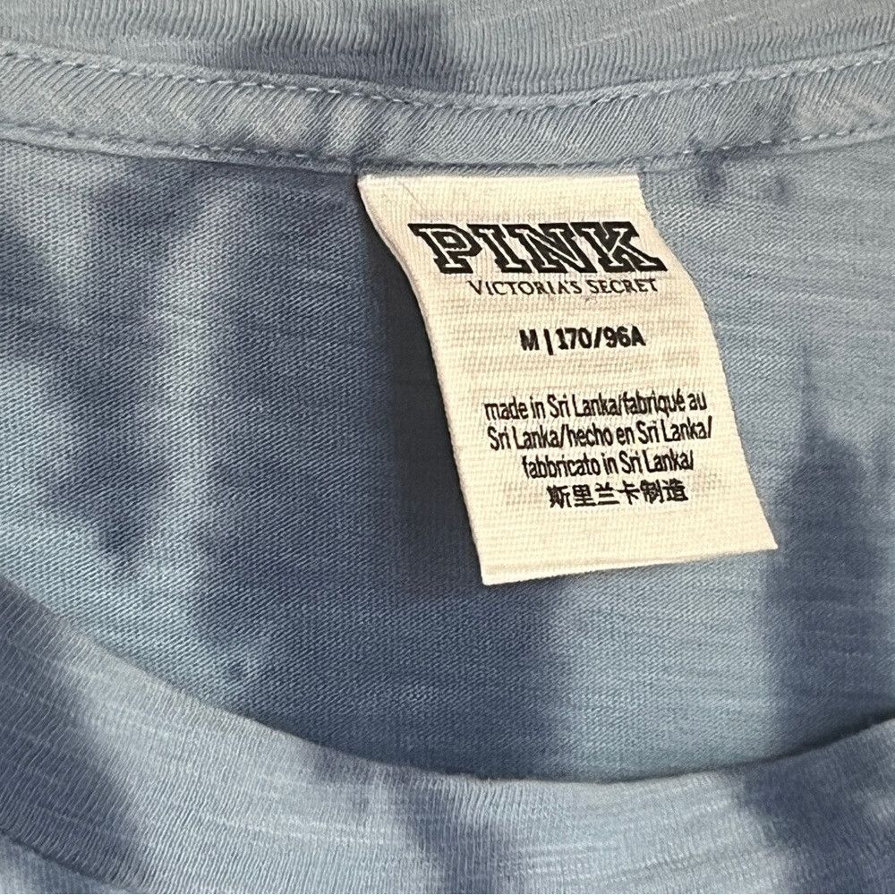 Designer Pink Victoria’s Secret Tie Dye Short Sleeve top Blue Medium Size M / US 6-8 / IT 42-44 - 4 Thumbnail