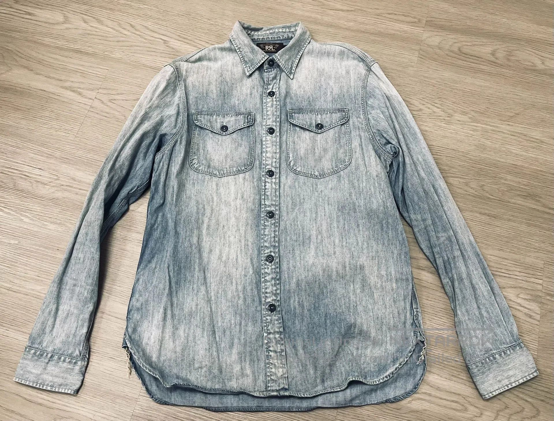 RRL Ralph Lauren RRL Vintage Washed Work Shirt Jacket. Size US M / EU 48-50 / 2 - 3 Thumbnail