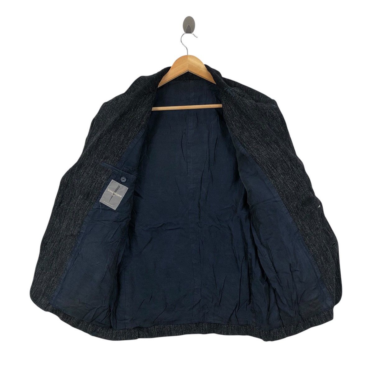 Issey Miyake × Japanese Brand Japanese Brand ISSEY MIYAKE Men Tokyo New York Blazer Coat Size 38L - 6 Thumbnail