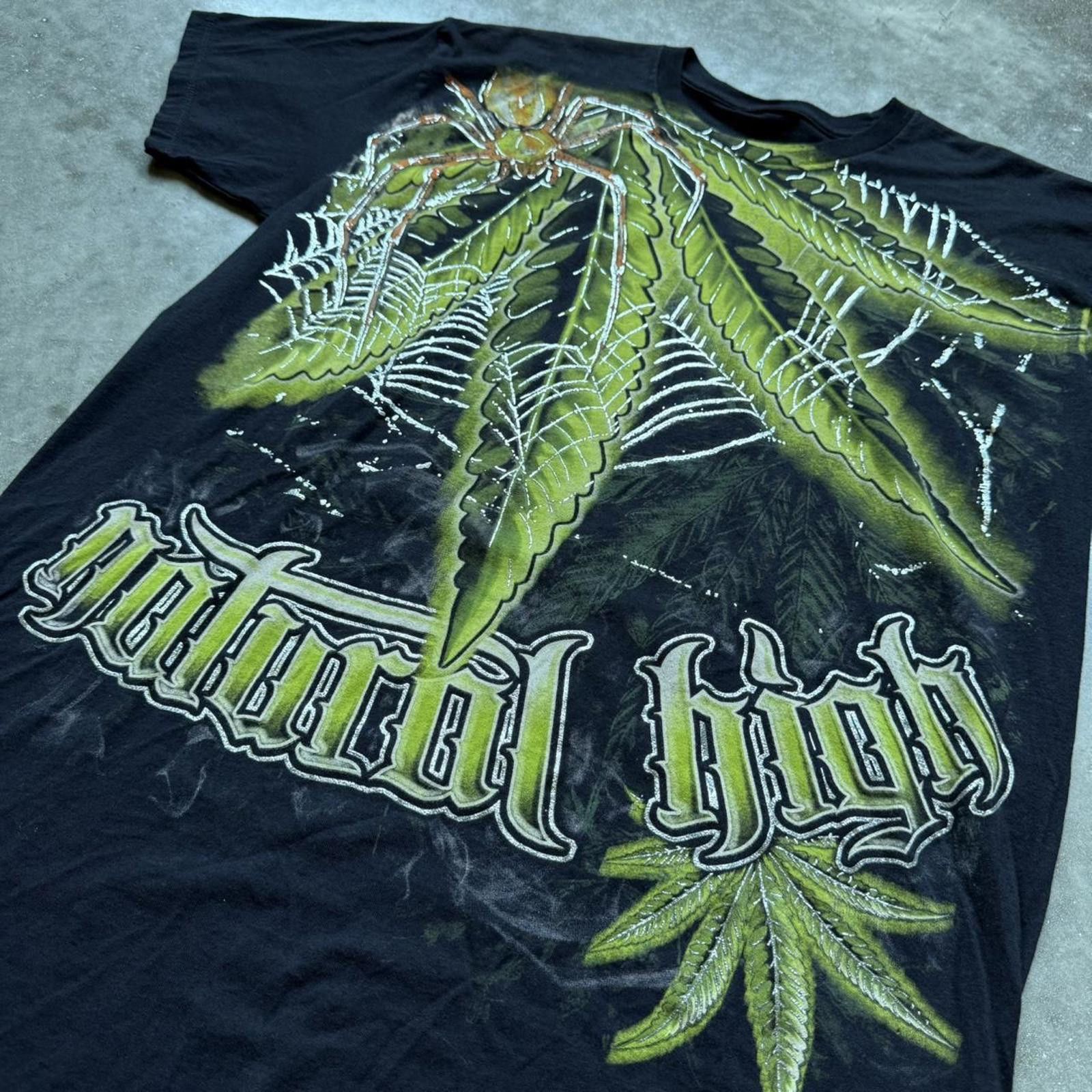 Other Weed & Spider “Natural High” Y2K Graphic T-shirt Size US XL / EU 56 / 4 - 3 Thumbnail