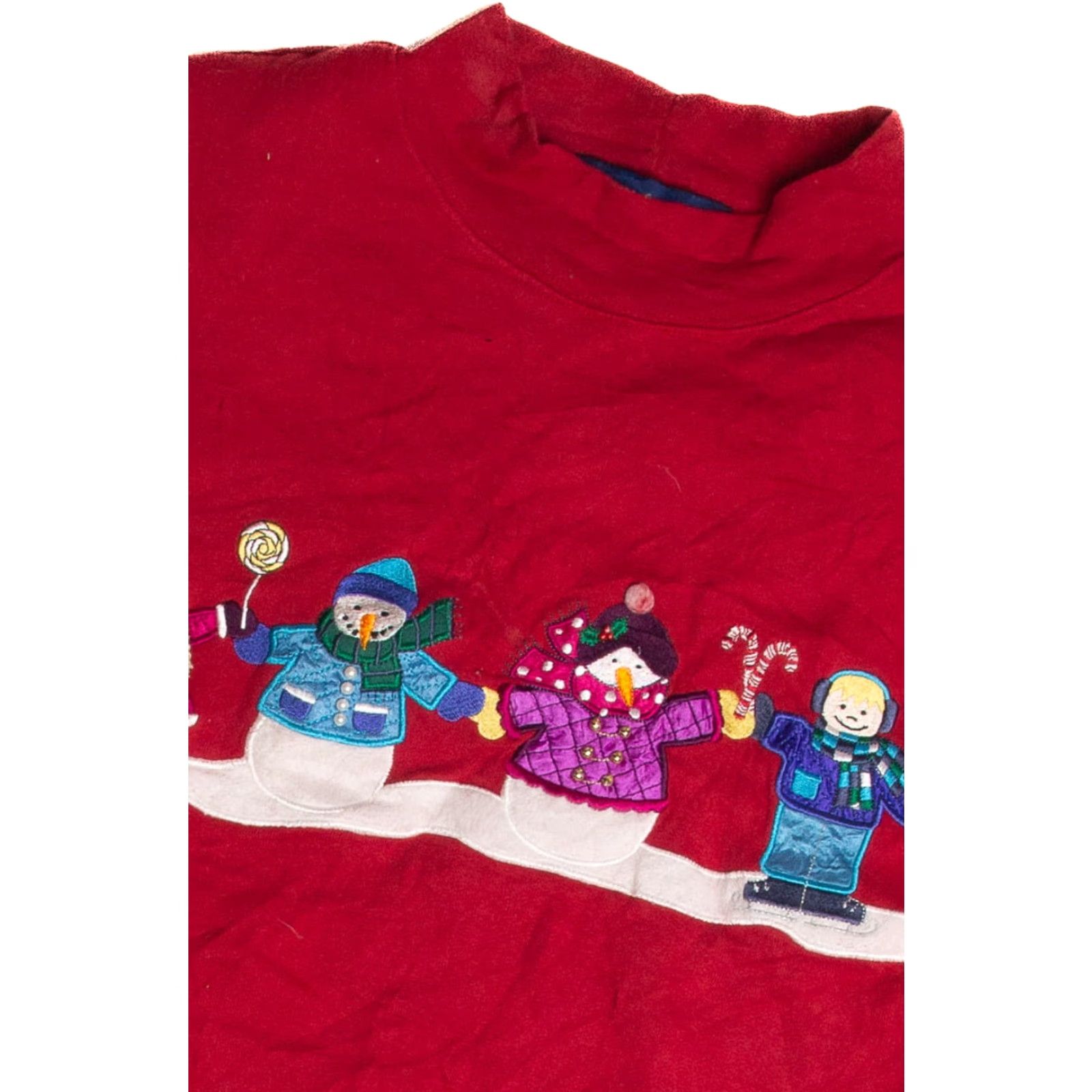 Vintage VINTAGE Ugly Christmas Sweatshirt Red 62677 X-Large Size XL / US 12-14 / IT 48-50 - 2 Thumbnail