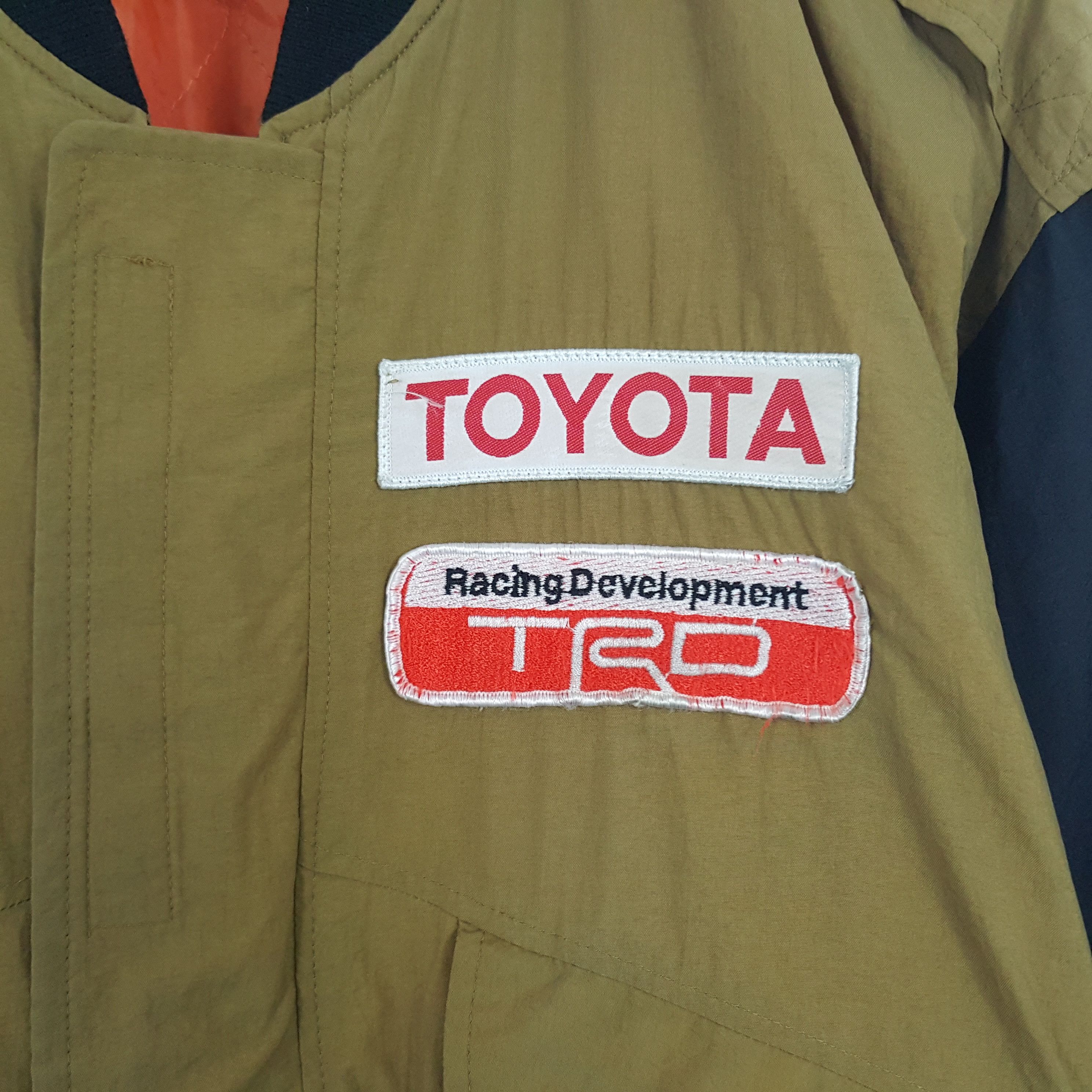 Japanese Brand × Vintage Vintage Toyota Tecno Custom Patch Style Bomber Jacket Size US L / EU 52-54 / 3 - 4 Thumbnail
