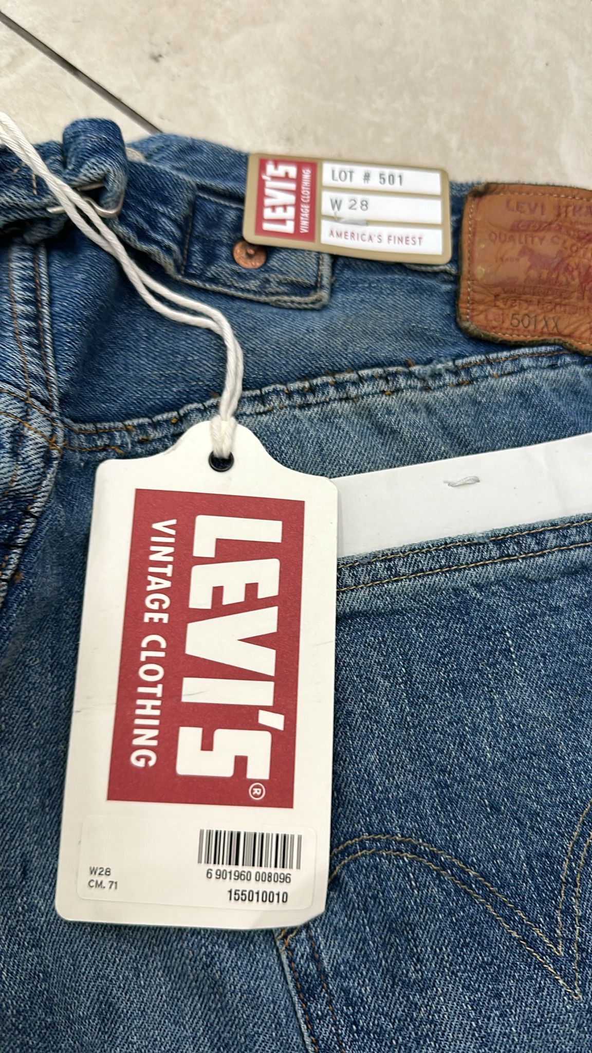 Levi's Vintage Clothing LVC Levi's Vintage Clothing 1915 501XX BigE Selvedge Jeans Size US 28 / EU 44 - 6 Thumbnail