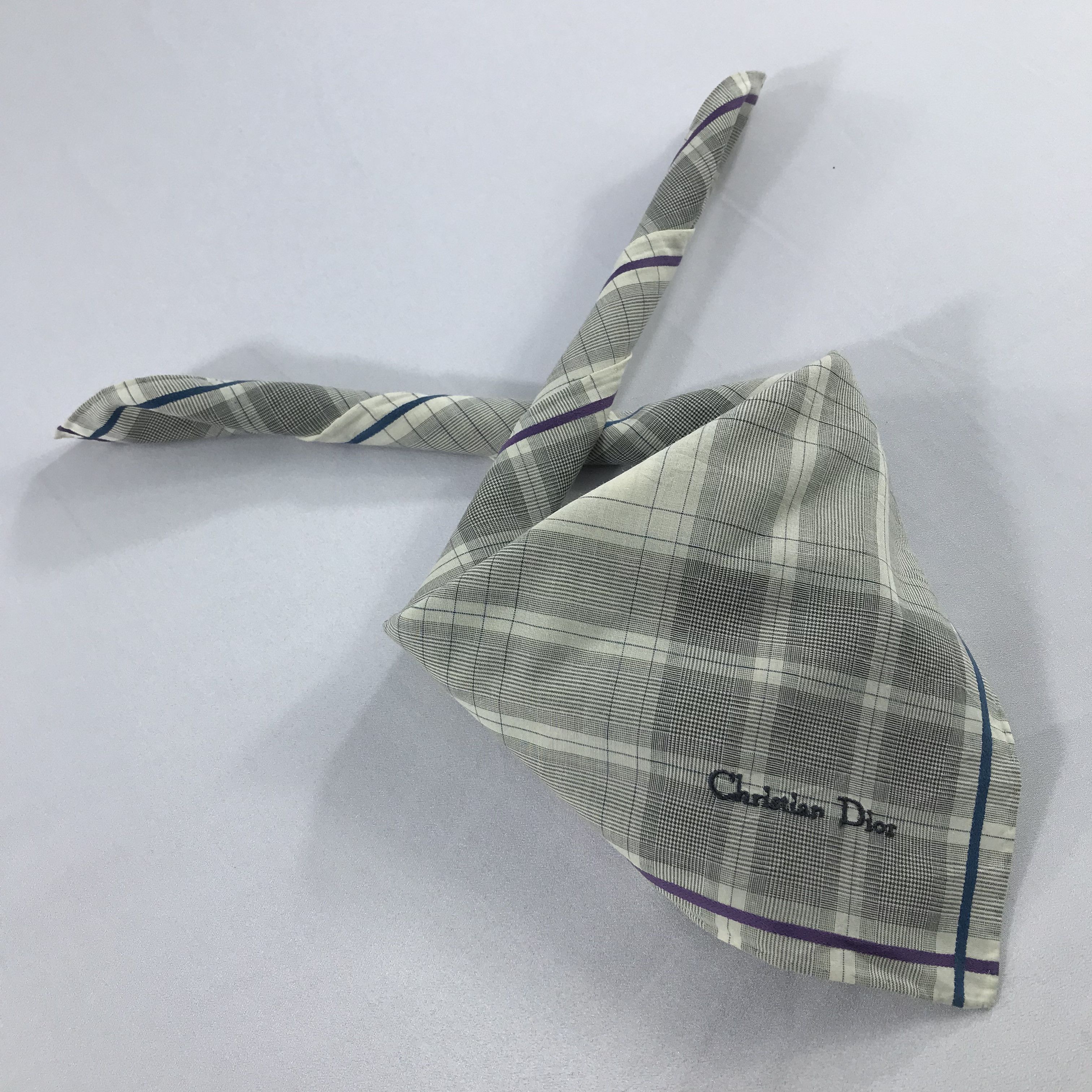Vintage Christian Dior Bandana / Handkerchief / Neckerchief - S2507 Size ONE SIZE - 4 Thumbnail