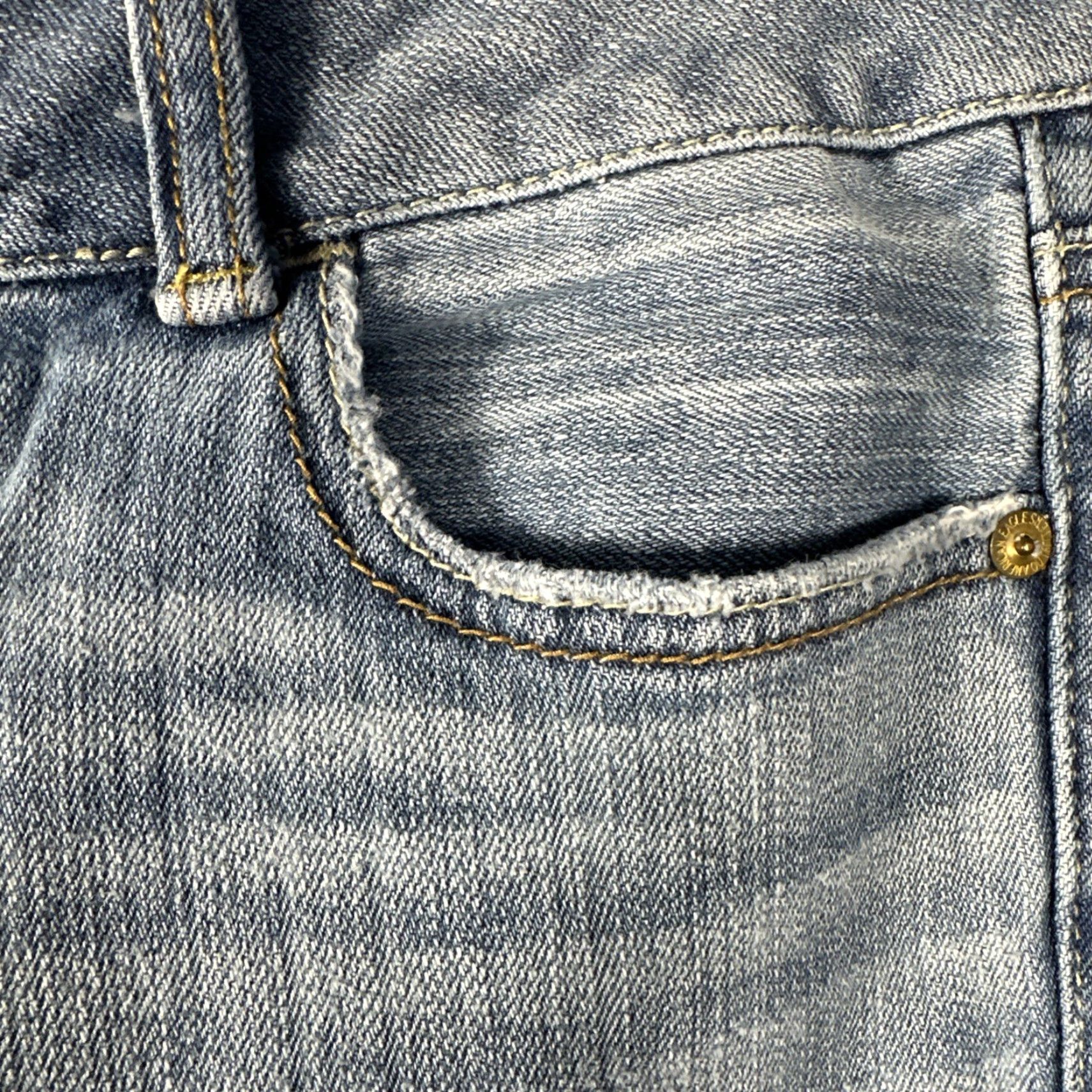 Vintage VINTAGE American Eagle ARTIST Jeans Womens 8 Low Rise Flare Light Wash Stretch 2010 Size 24" / US 00 / IT 34 - 3 Thumbnail