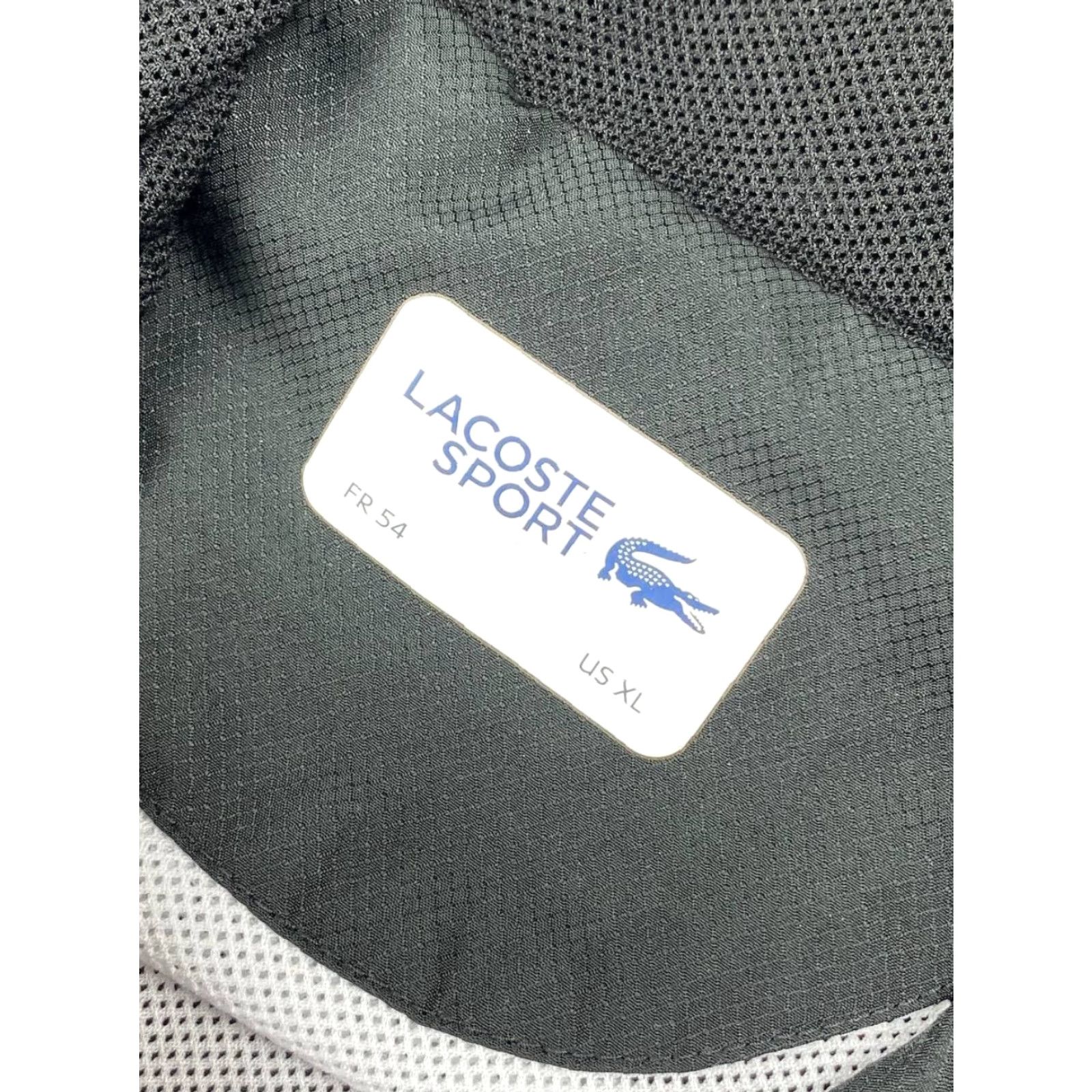 Lacoste Lacoste Sport Hooded Jacket Windbreaker Men XL Black Size US XL / EU 56 / 4 - 4 Thumbnail